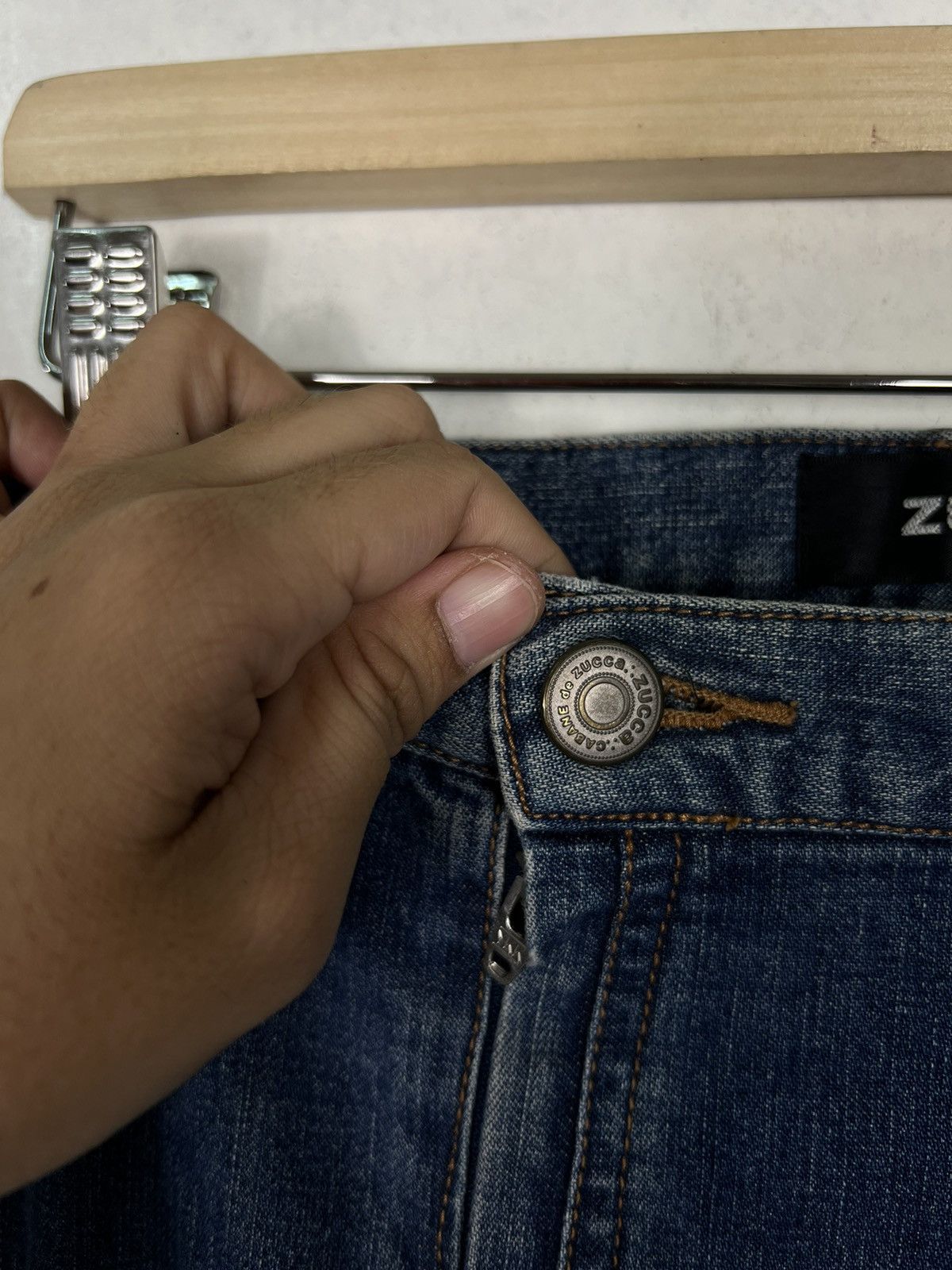 CABANE de ZUCCa × Issey Miyake × Zucca 🔥 ZUCCA BUTTON SIDE DENIM Size 28" / US 6 / IT 42 - 11 Thumbnail