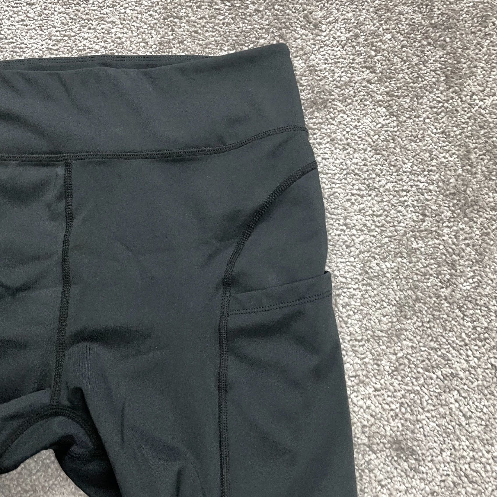 Vintage VINTAGE JustFab Womens Leggings Activewear Size M Black Compression Yoga Gym Running Size 32" / US 10 / IT 46 - 7 Thumbnail