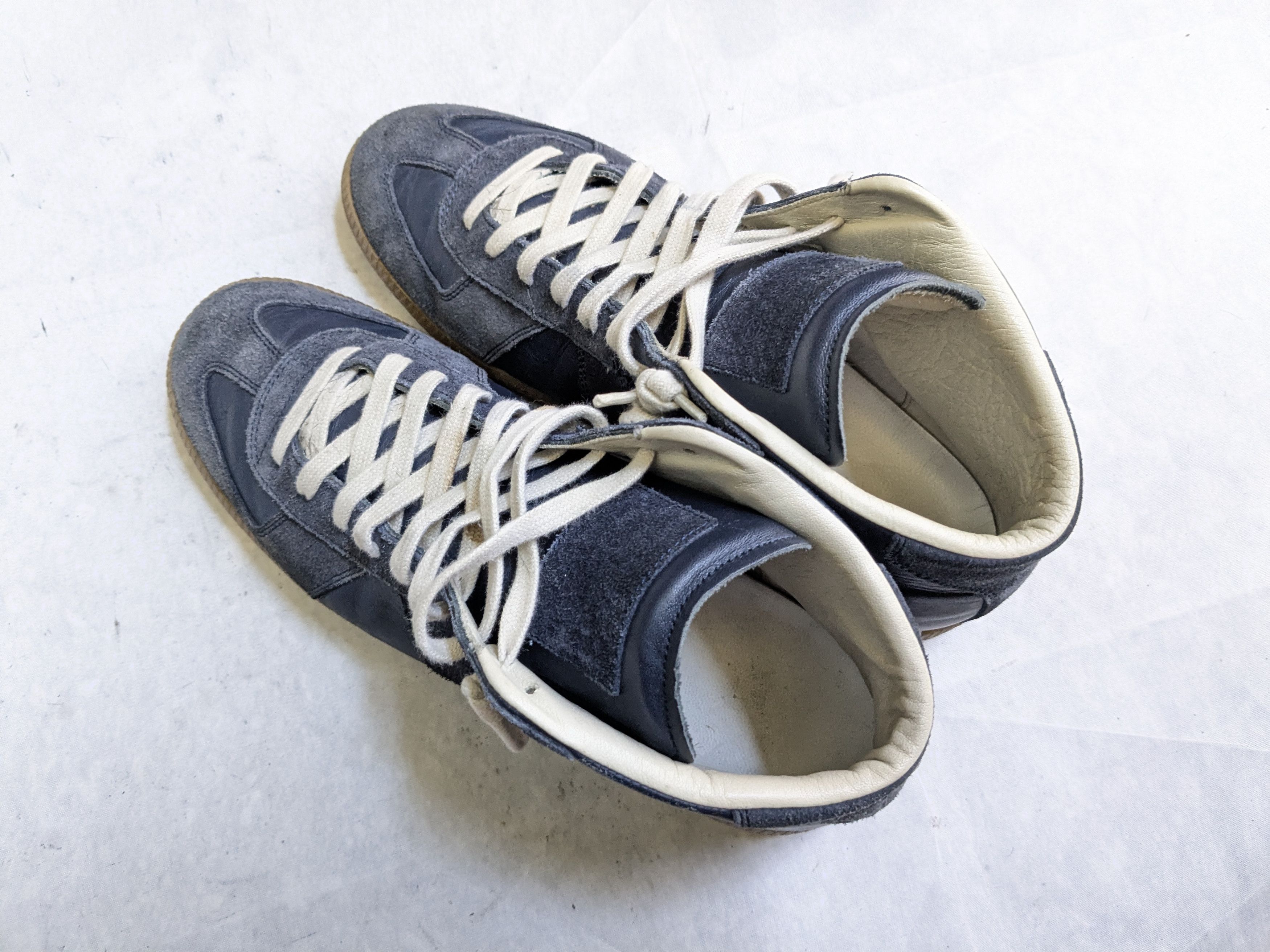 Maison Margiela Maison Margiela Replica GAT Navy Blue 9 42 High Tops Size US 9 / EU 42 - 16 Thumbnail