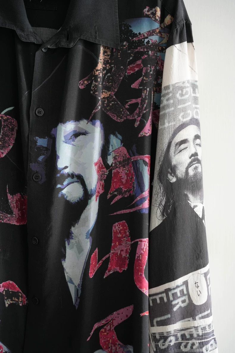 Yohji Yamamoto Yohji Yamamoto Yohji Yamamoto Printed Long Sleeve Shirt Size US M / EU 48-50 / 2 - 3 Thumbnail