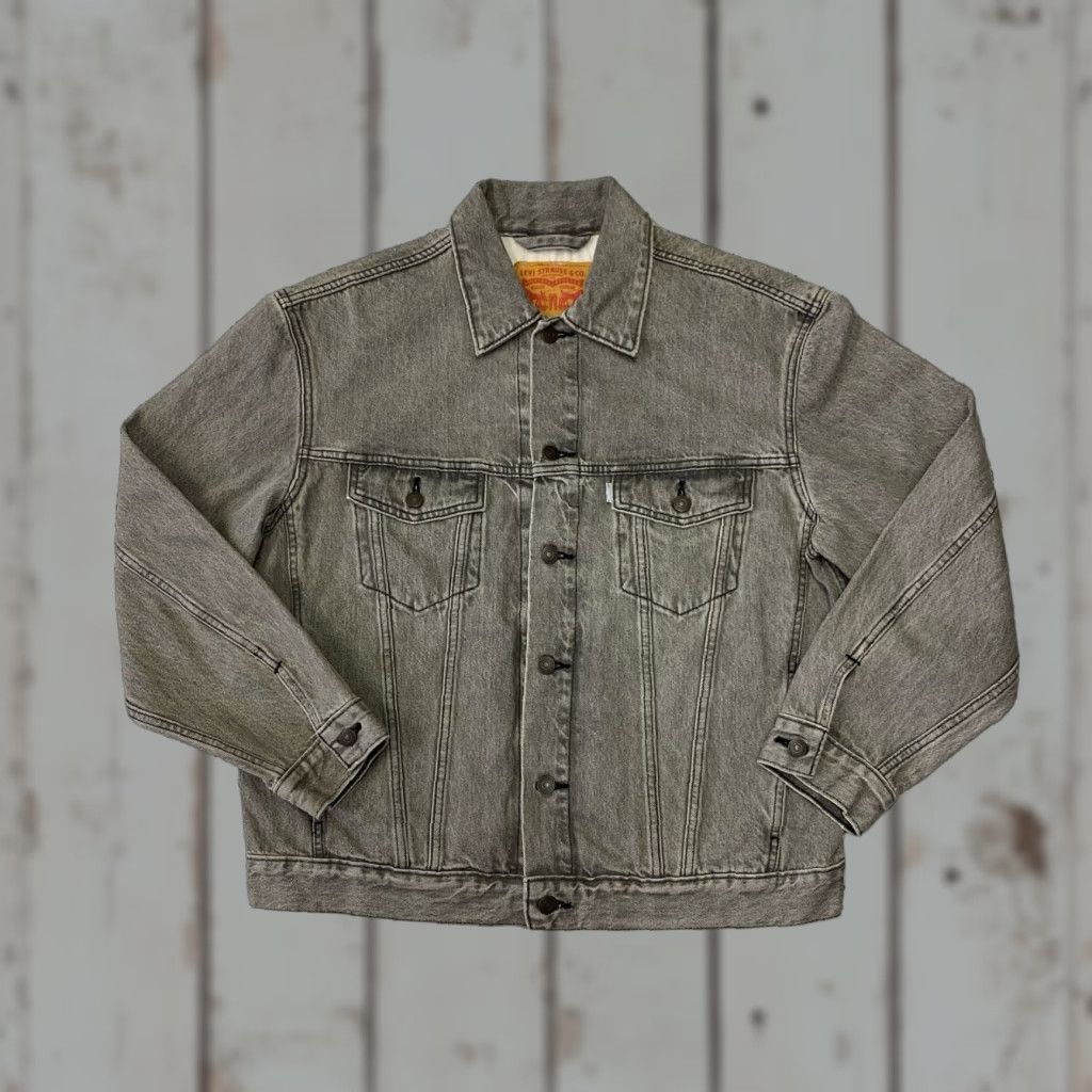 Levi's Levi's Sample Denim Trucker Jacket M Gray Mens Jacket Size US M / EU 48-50 / 2 - 1 Thumbnail