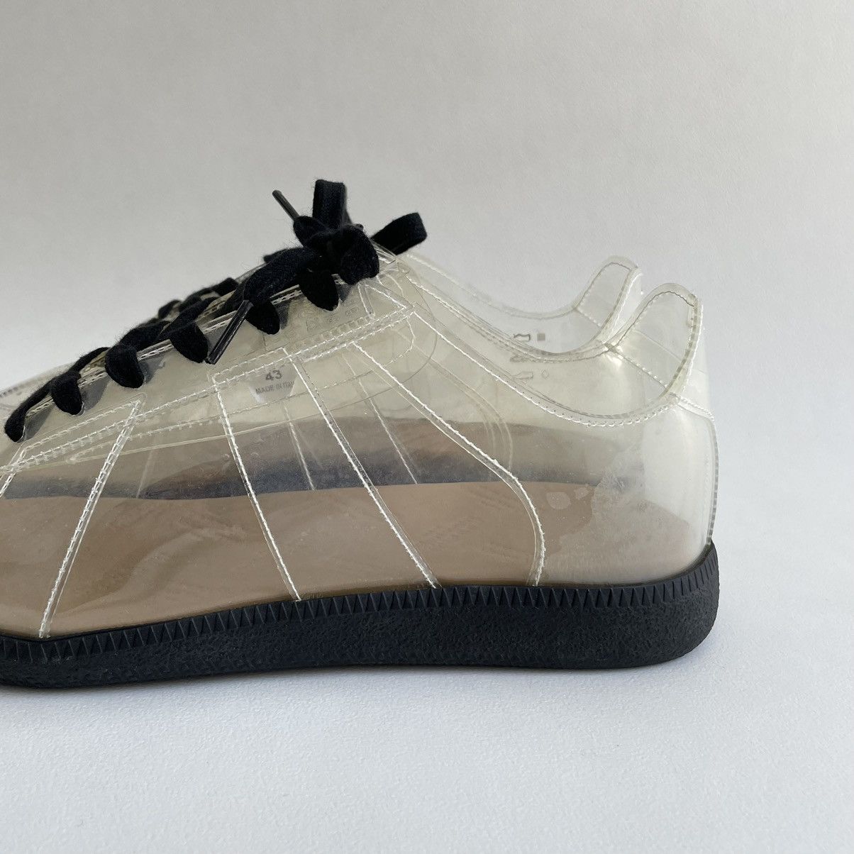 Maison Margiela S/S 21 Clear PVC GAT Sneakers Size US 10 / EU 43 - 3 Thumbnail