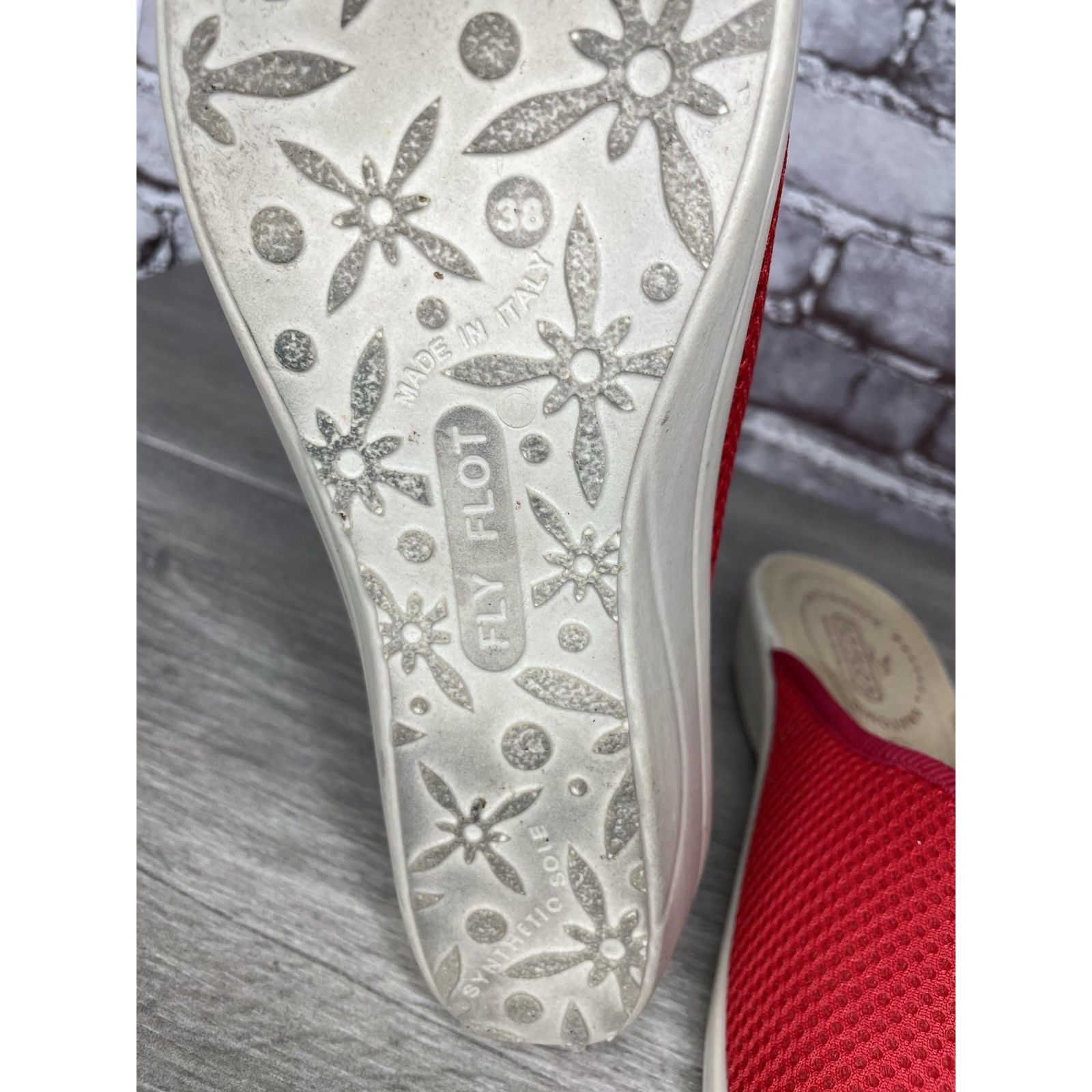 Other Fly Flot Anatomic Red Mesh Slide Wedge Comfort Casual Sandal Size US 6 / IT 36 - 8 Thumbnail