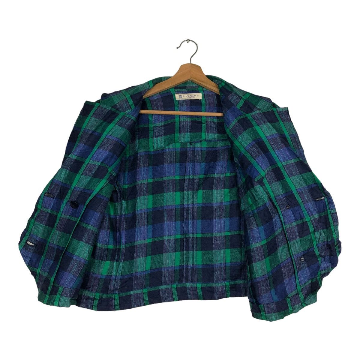 Givenchy 🔥VINTAGE CROPPED BUTTON JACKET GIVENCHY GLAMOUR TARTAN Size M / US 6-8 / IT 42-44 - 13 Thumbnail