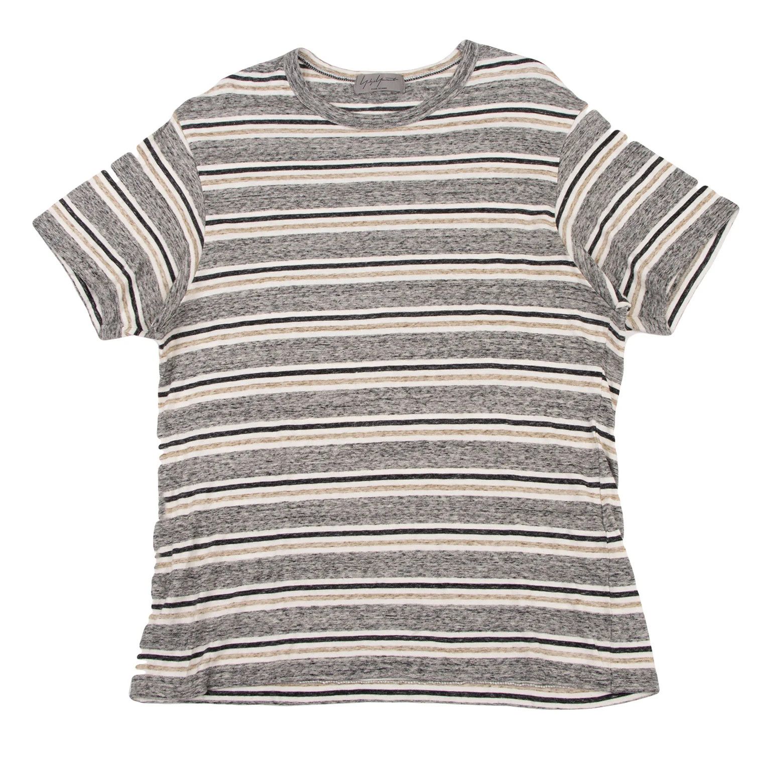 Yohji Yamamoto Yohji Yamamoto Cotton Stripe T-Shirt Size US S / EU 44-46 / 1 - 1 Thumbnail
