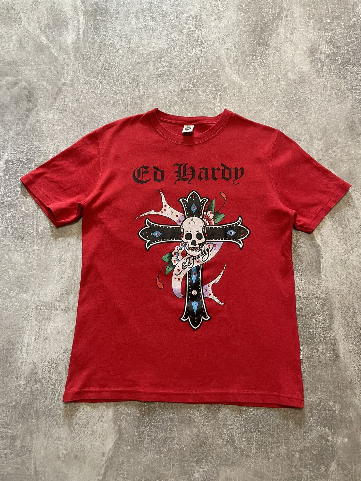 Ed Hardy × Vintage Vintage Ed Hardy Y2K T-Shirt Size US S / EU 44-46 / 1 - 1 Thumbnail