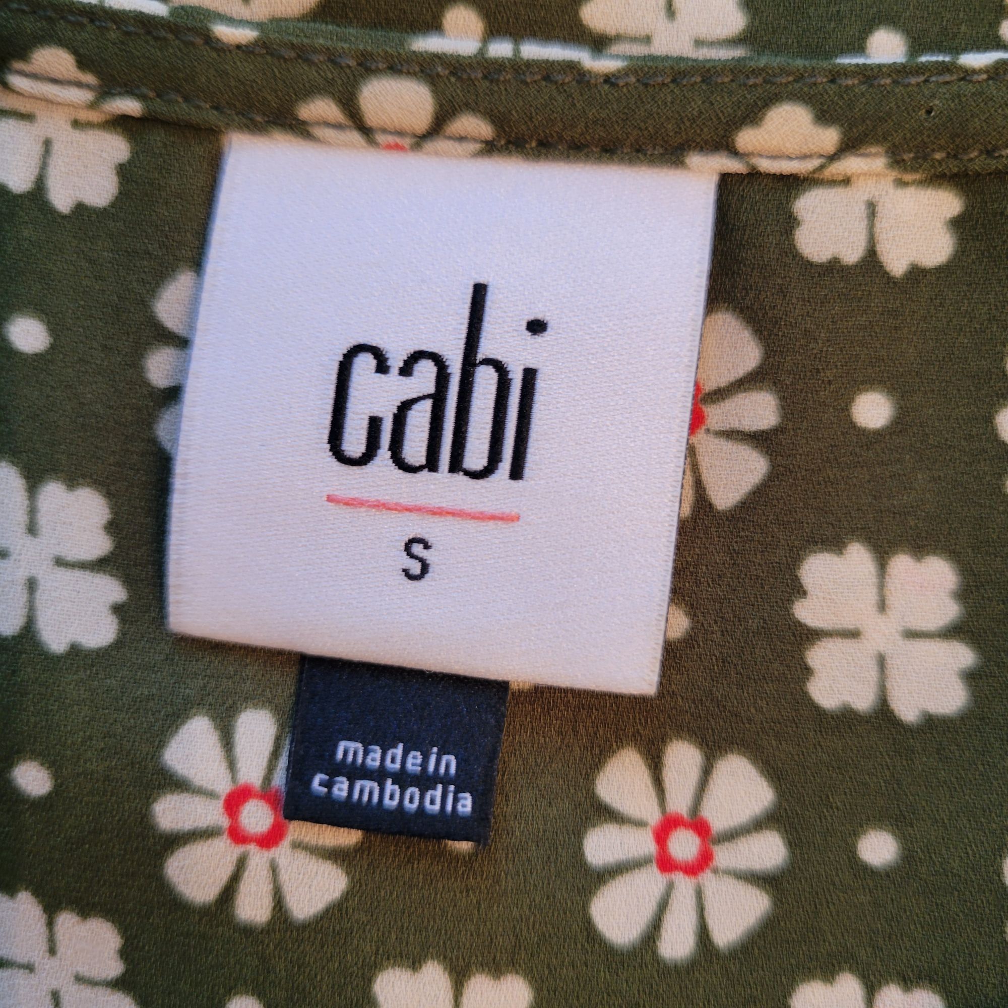 Other Cabi Sleeveless Floral Snap Tank Top S Green Print 3985 Summ Size S / US 4 / IT 40 - 2 Thumbnail