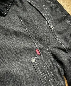 Kiko Kostadinov × Levi's CC28 Articulated Darted Denim Jacket in Black Size US XS / EU 42 / 0 - 4 Thumbnail