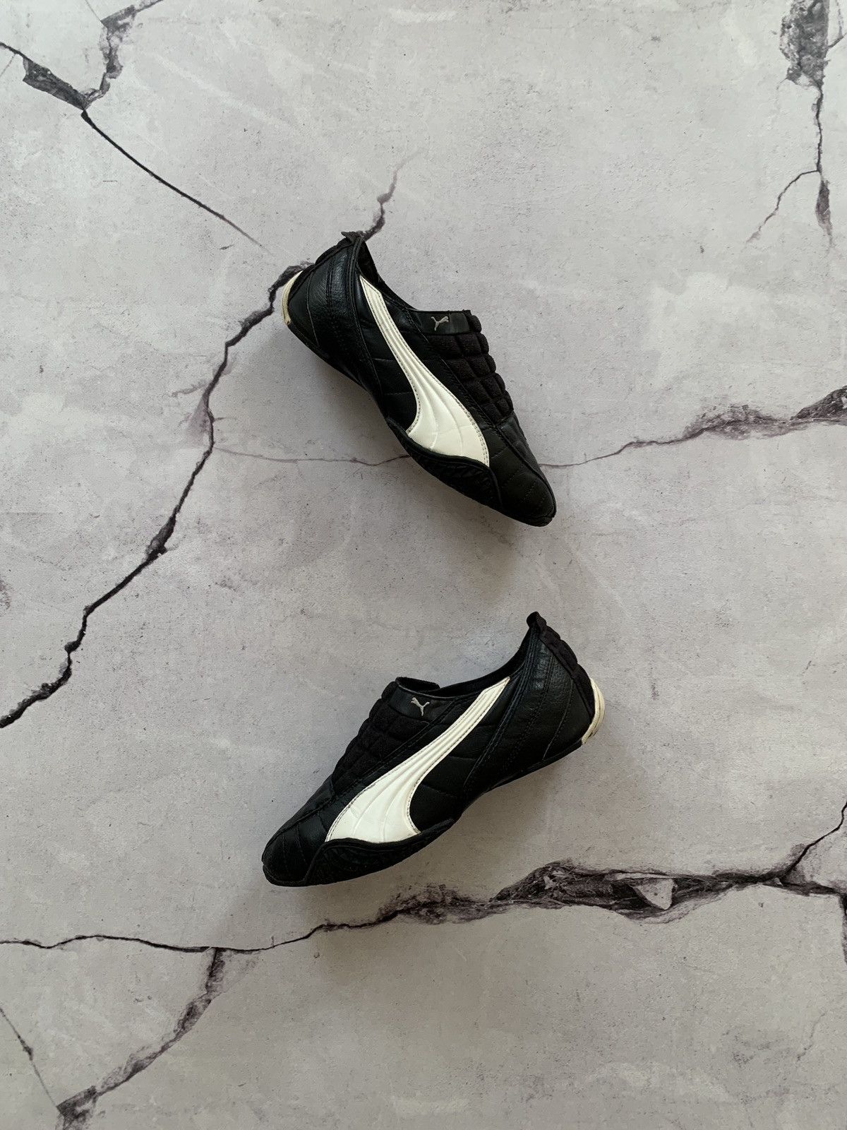 Puma Puma Uke Vintage 2000s Leather Speedcat Style Sneakers Size US 6.5 / EU 39-40 - 4 Thumbnail