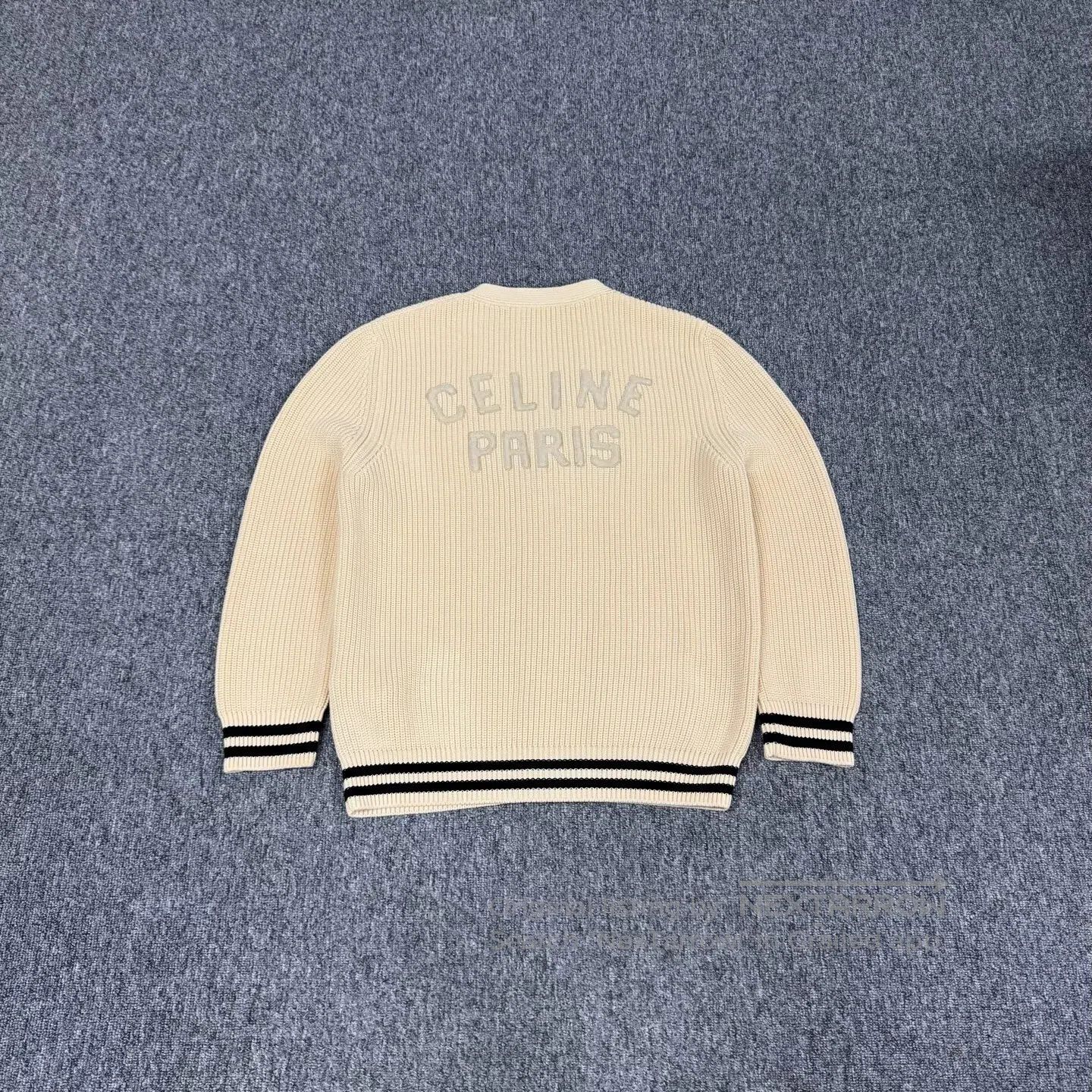 Celine CELINE Alphabet Logo Knit Cardigan Jacket| Size US M / EU 48-50 / 2 - 1 Thumbnail