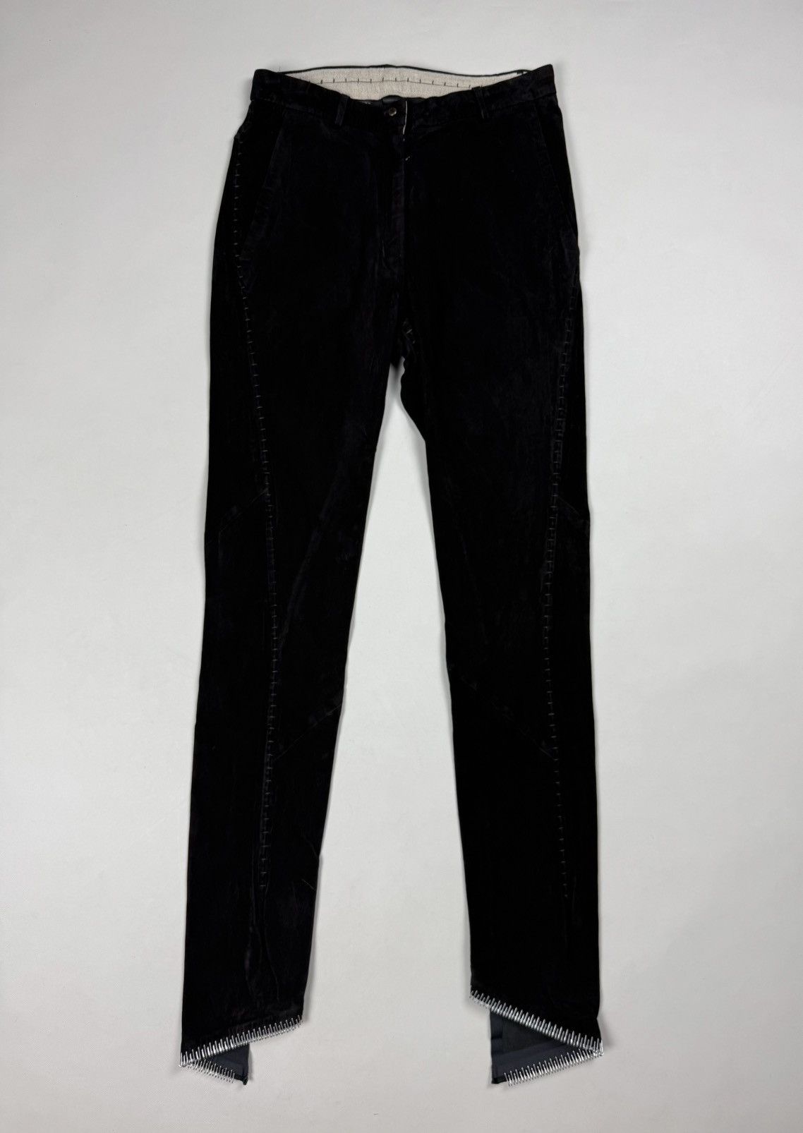 Isaac Sellam Experience Isaac Sellam Vigilante H21 Noir Leather Pants Trousers Size 25" / US 0 / IT 36 - 1 Thumbnail
