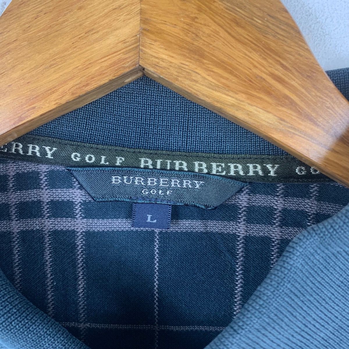 Burberry Vintage BURBERRY GOLF Collection Nova Checks Tee Shirt Top Size US L / EU 52-54 / 3 - 6 Thumbnail
