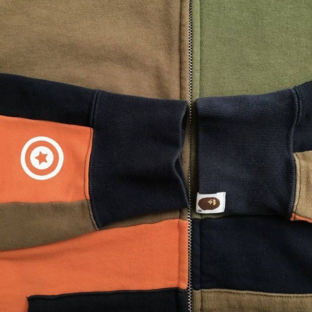 Bape BAPE Crazy color shark full zip hoodie a bathing ape Size US L / EU 52-54 / 3 - 6 Thumbnail