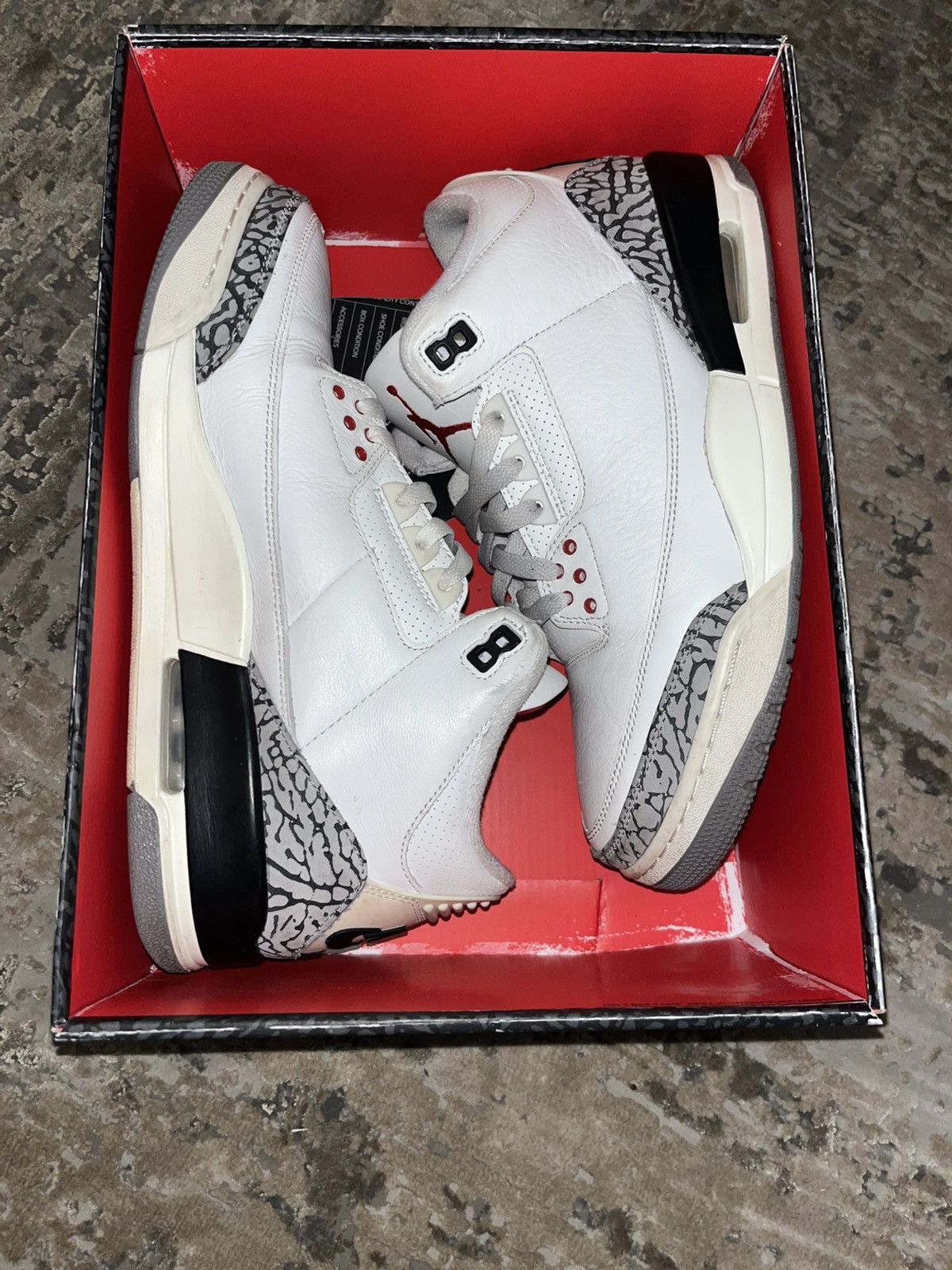 Jordan Brand Air Jordan 3 Retro 'White Cement Reimagined' 2023 Size US 10 / EU 43 - 10 Thumbnail