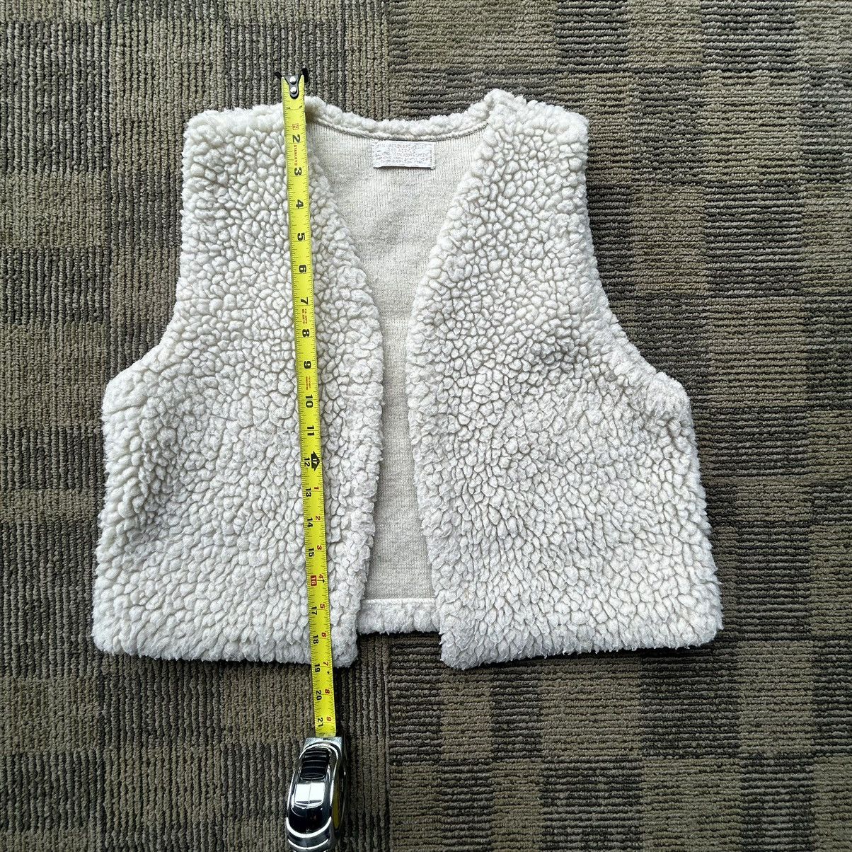 Vintage Vtg 70’s Deep Pile White Sherpa Vest Women’s Made In USA Size M / US 6-8 / IT 42-44 - 3 Thumbnail
