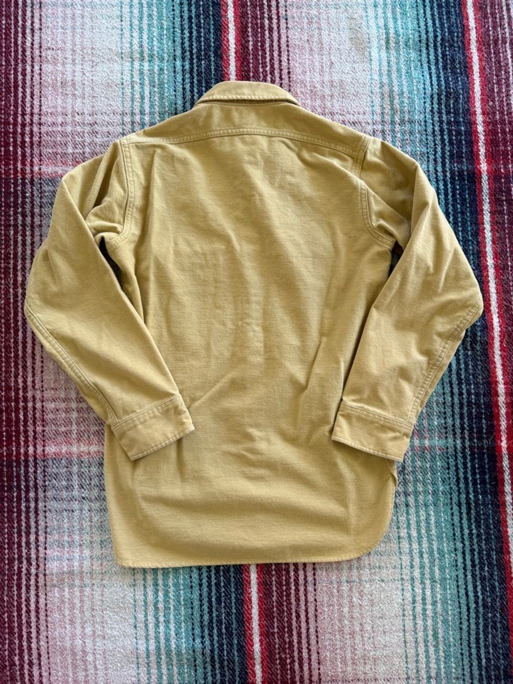 L.L. Bean 70s LL Bean Yellow Chamois Shirt S Size US S / EU 44-46 / 1 - 3 Thumbnail