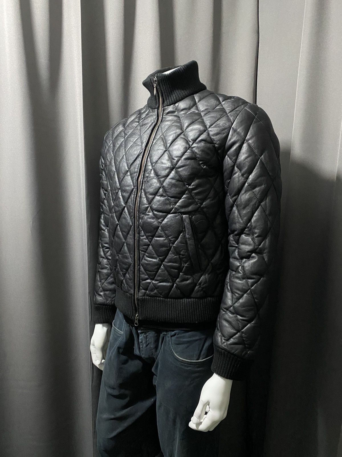 Japanese Brand 2000s- Kawanoyakata Schaffen- Quilted Leather Down Jacket Size US M / EU 48-50 / 2 - 20 Thumbnail