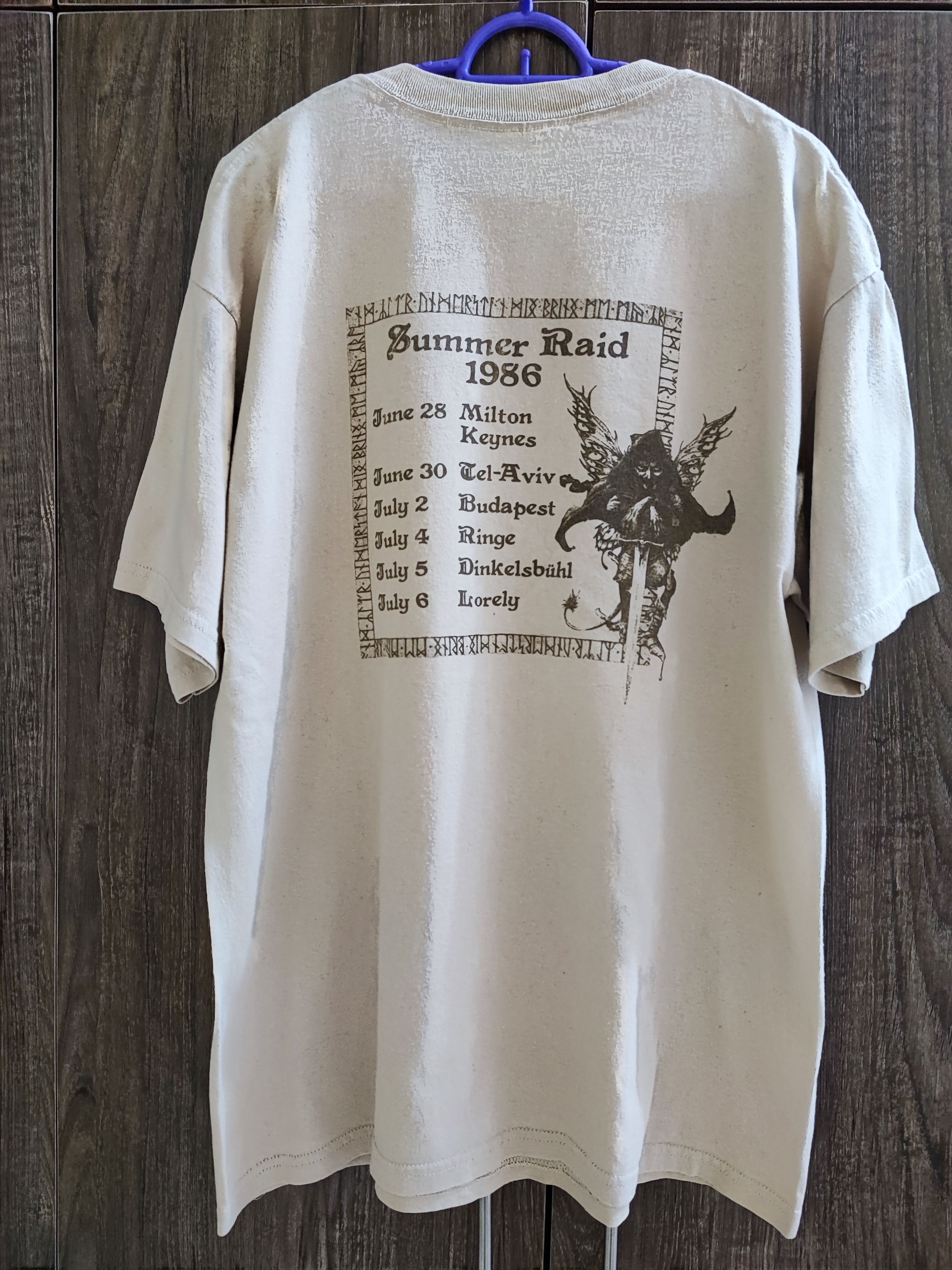Band Tees × Vintage Vintage Band Tee Jethro Tull Summer Raid 1986 Size US L / EU 52-54 / 3 - 3 Thumbnail