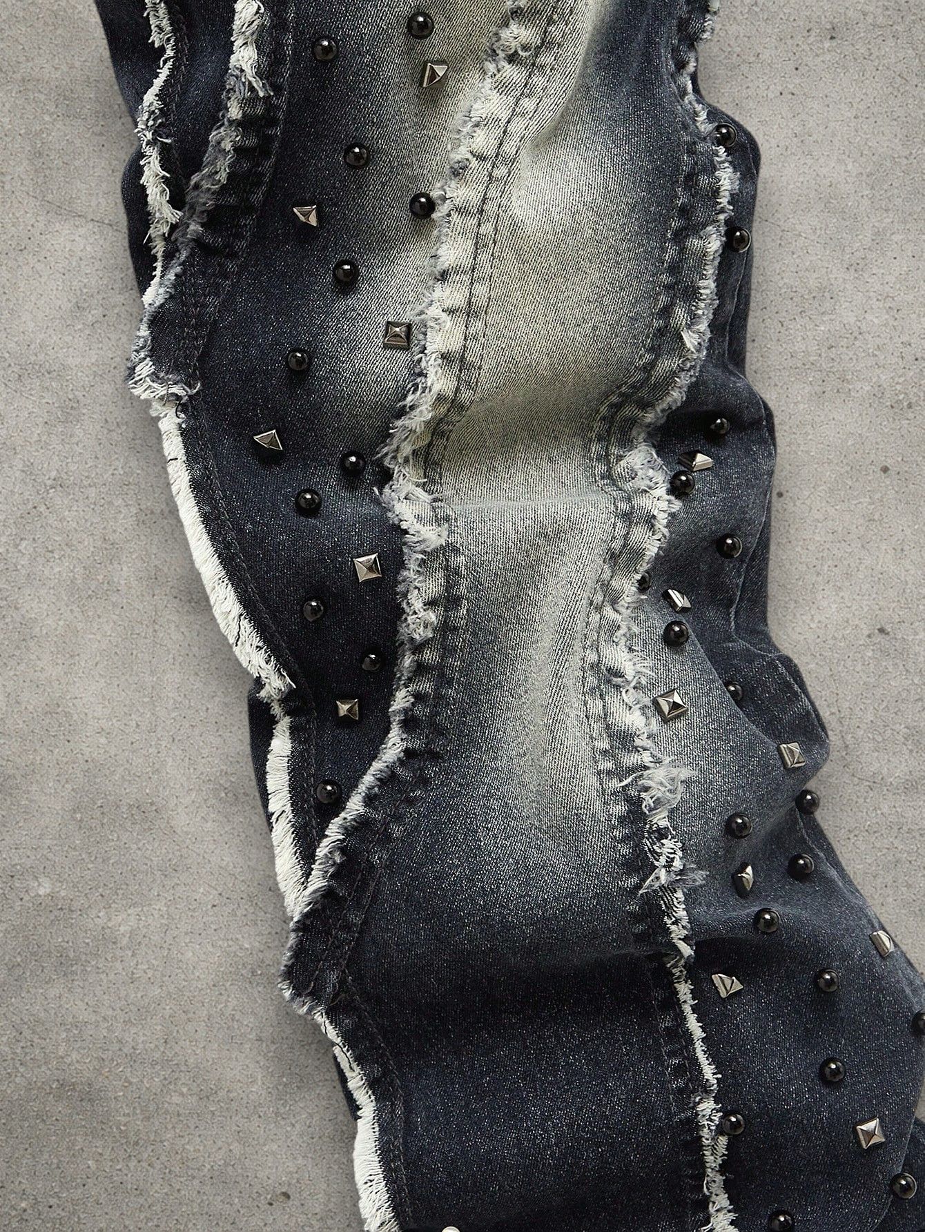 Japanese Brand Slim stacked washed jeans Size US 32 / EU 48 - 3 Thumbnail
