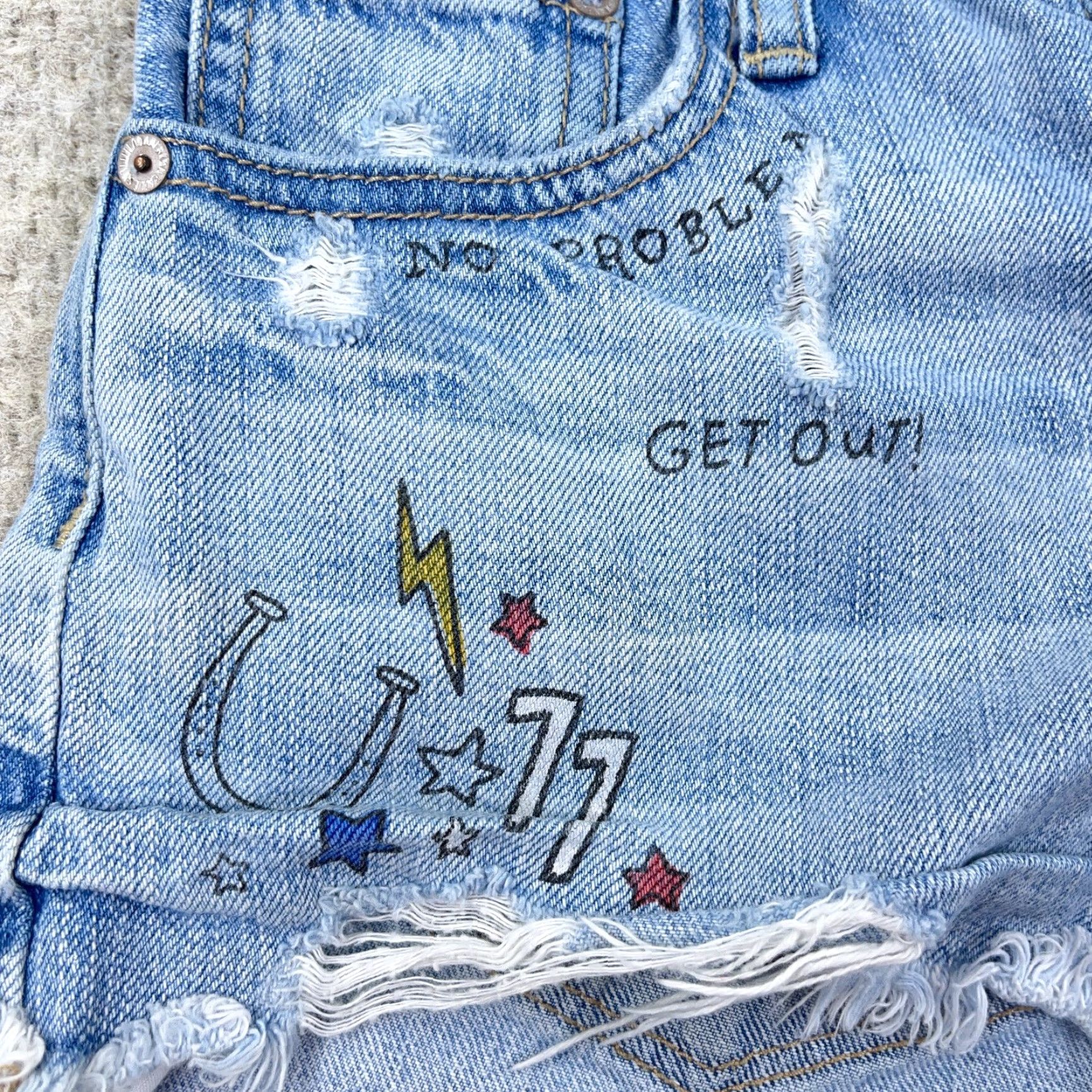 American Eagle Outfitters American Eagle Outfitters Shirts Women Vintage High Rise Button Fly School Drawing Art Modern Classic Size XS / US 0-2 / IT 36-38 - 5 Thumbnail