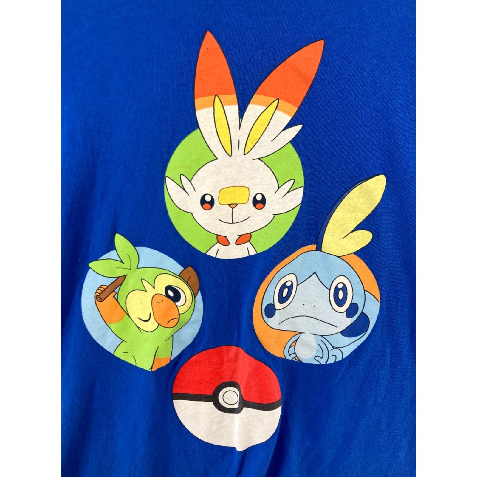 Vintage Pokemon TShirt Men XL Blue Pokeball Graphic Print Anime Shirt Adult Regular Cotton Jersey Short Sleeve Crew Neck Size US XL / EU 56 / 4 - 4 Thumbnail