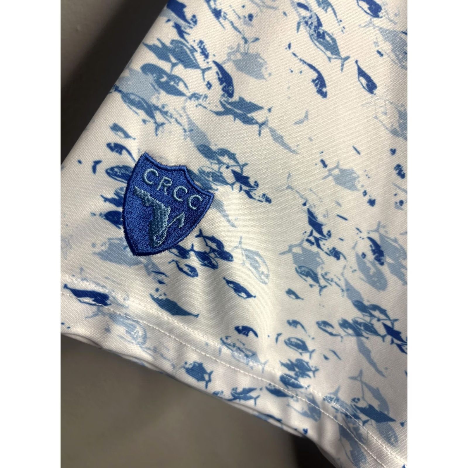 Robert Graham Robert Graham Polo Shirt Mens XL White Graphic Print Golf Nautical Fish Skull Collared Short Sleeve Classic Pattern Boys Womens Men Size US XL / EU 56 / 4 - 7 Thumbnail