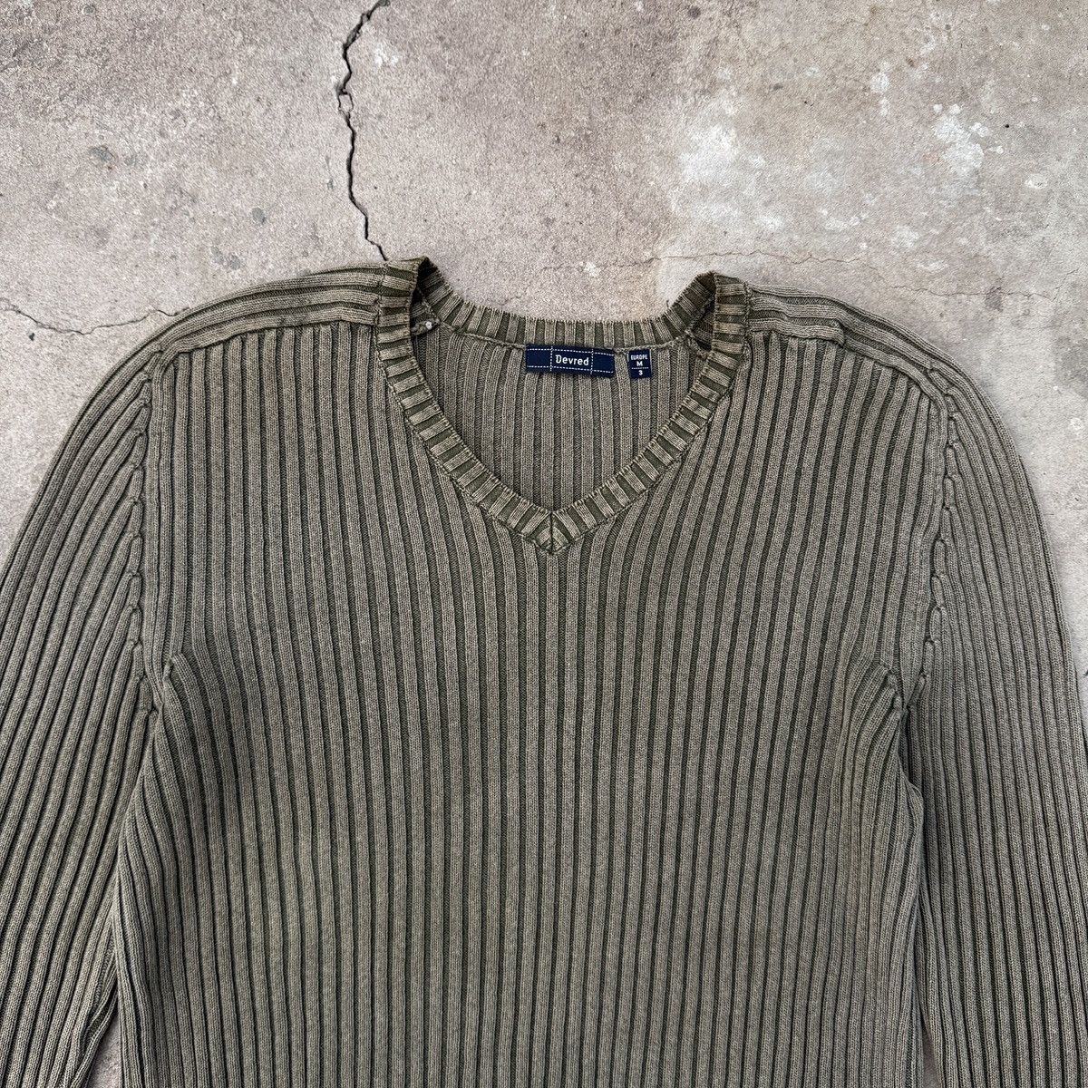 20471120 × Seditionaries × Vintage Vintage Y2K Devred Japanese Stripe V-neck Sweater Size US M / EU 48-50 / 2 - 6 Thumbnail