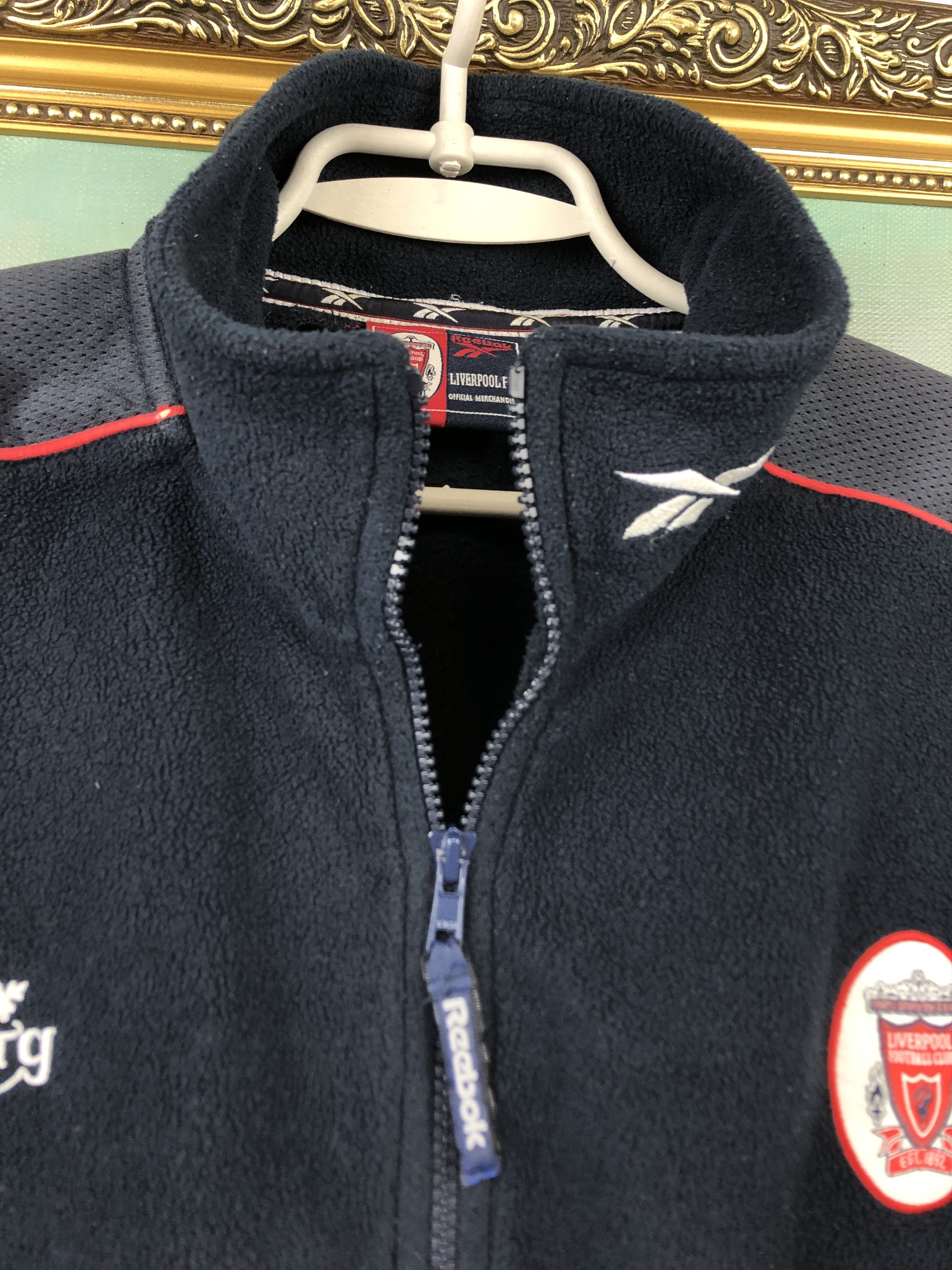 Reebok Vintage Liverpool Football Fleece Jacket Track Top Rare Size US M / EU 48-50 / 2 - 8 Thumbnail