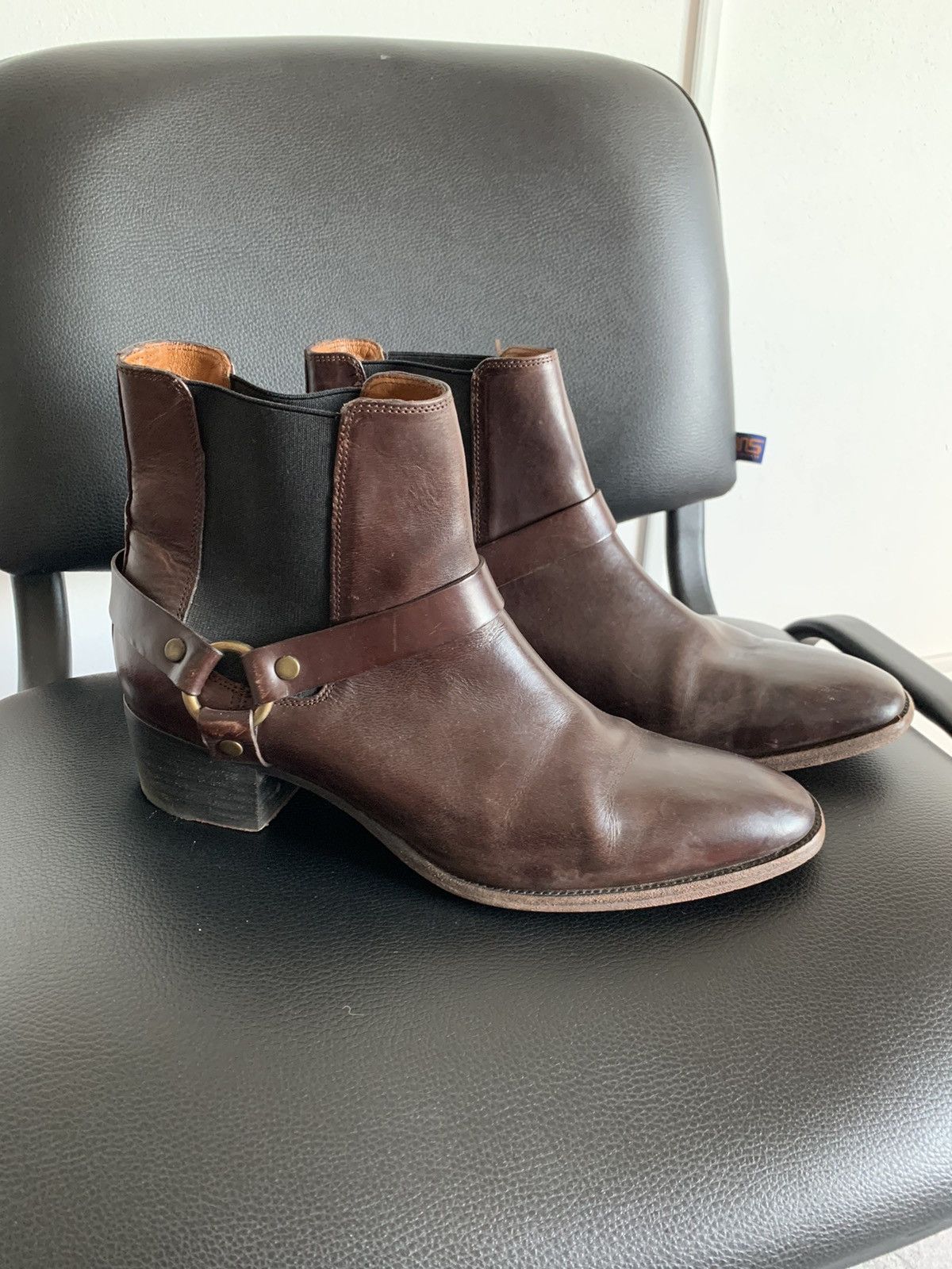 Frye VTG Frye Western Cowboy Leather Brown Boots size EU41 Size US 11 / IT 41 - 1 Thumbnail