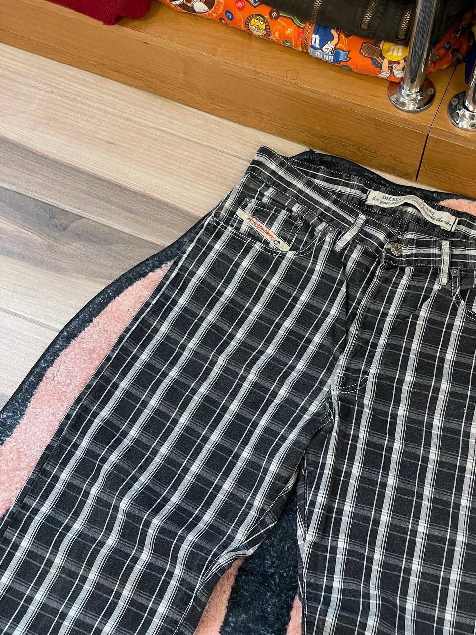 Diesel × Vintage Diesel Industry Vintage Check Denim Pants Size US 32 / EU 48 - 3 Thumbnail