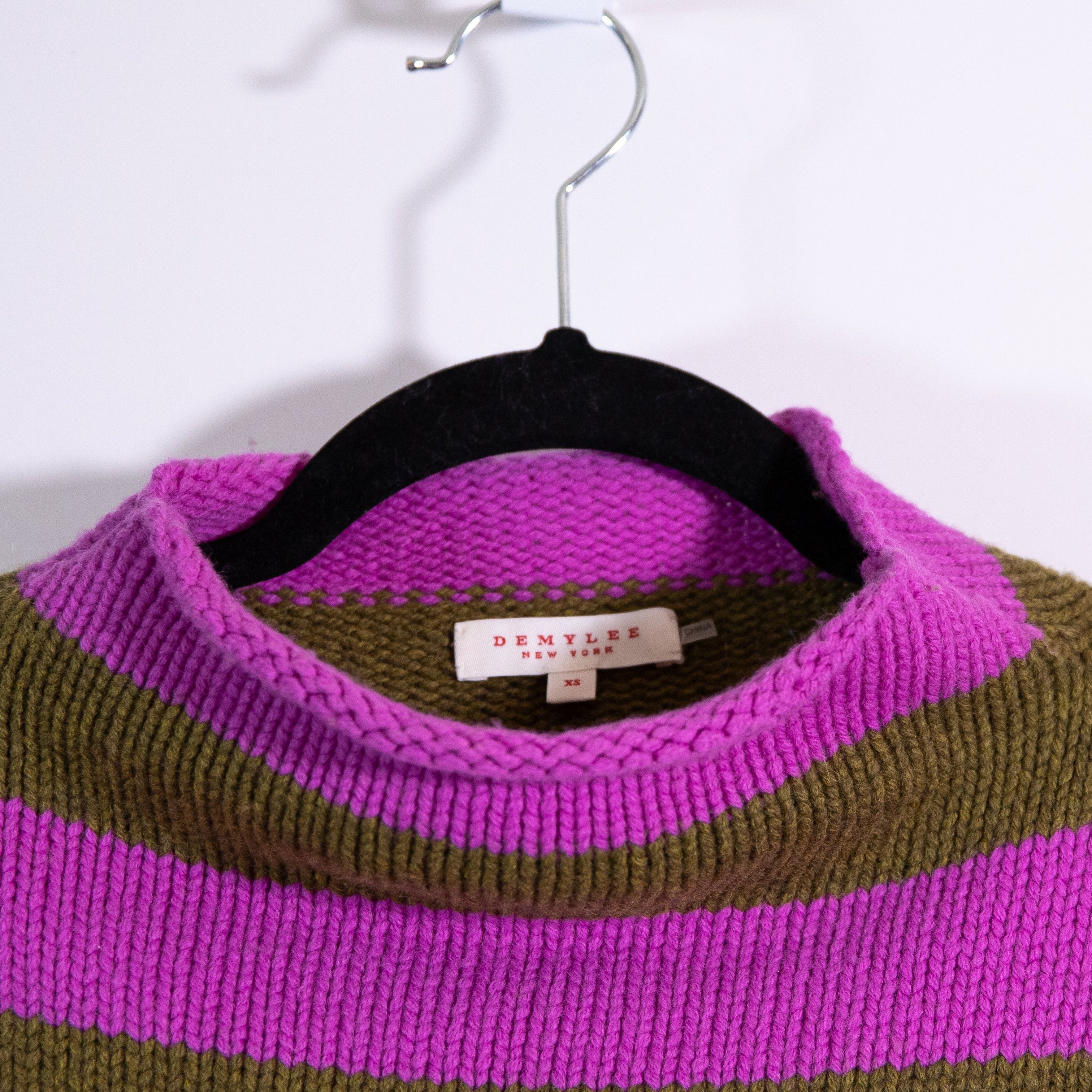 Other Demylee Wool Knit Stretch Mock Neck Size XS / US 0-2 / IT 36-38 - 2 Thumbnail