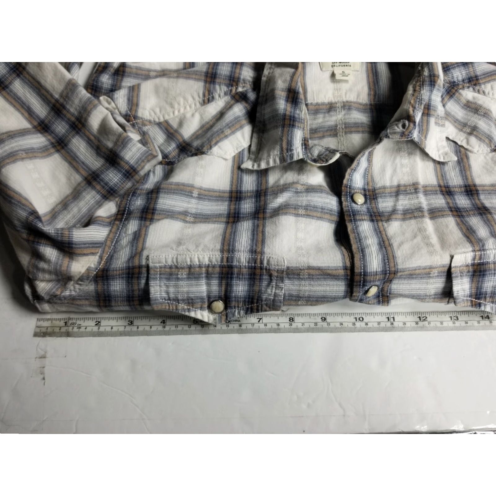 Lucky Brand Lucky Brand Western Shirt Plaid Button-Up Snaps Long Sleeve Men Small Multicolor Cotton Pocketed All Seasons Casual Travel Workwear Stains Size US S / EU 44-46 / 1 - 3 Thumbnail
