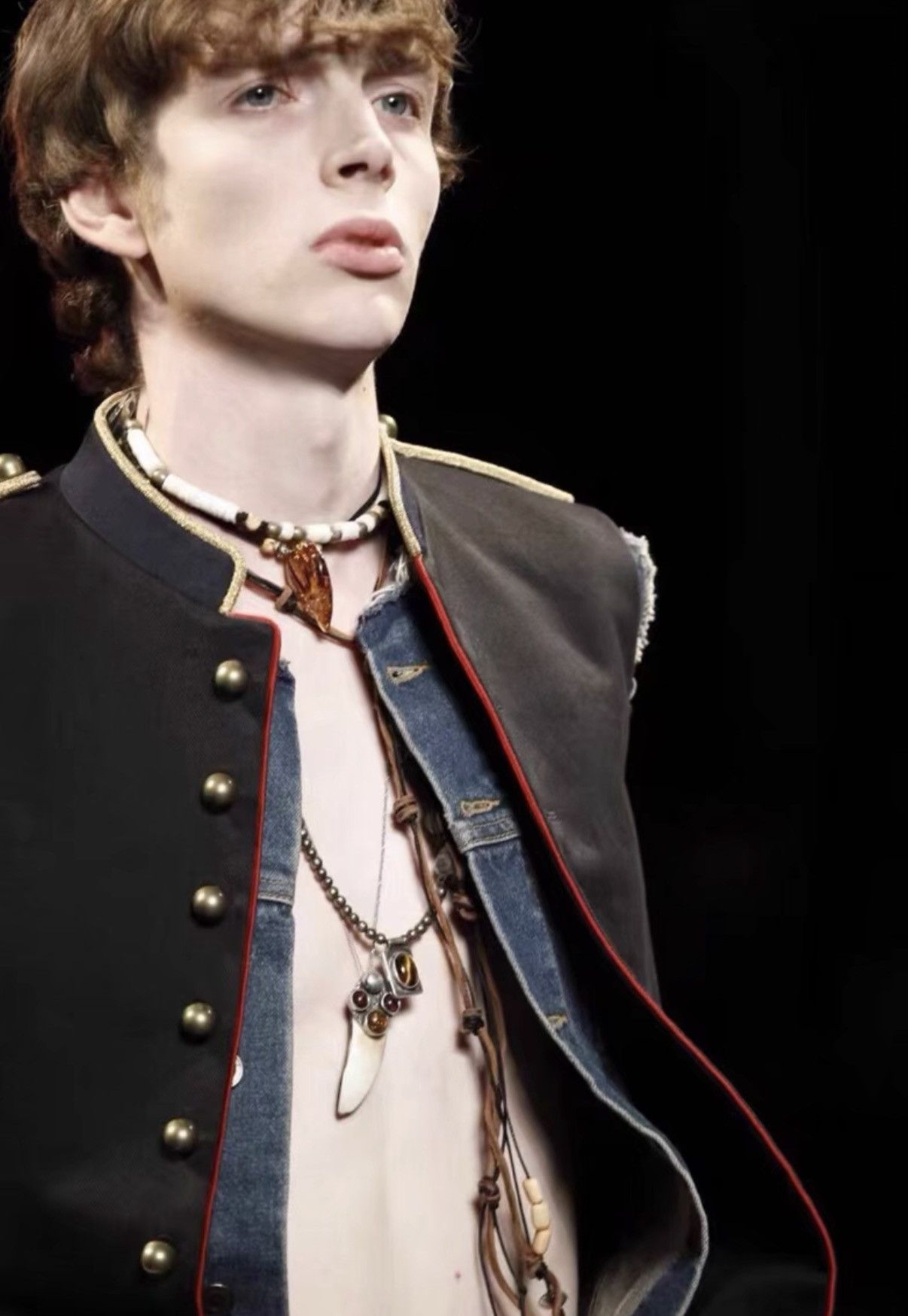 Saint Laurent Paris Saint Laurent 15SS Distressed Frayed Denim Vest / Jacket Size US S / EU 44-46 / 1 - 7 Thumbnail