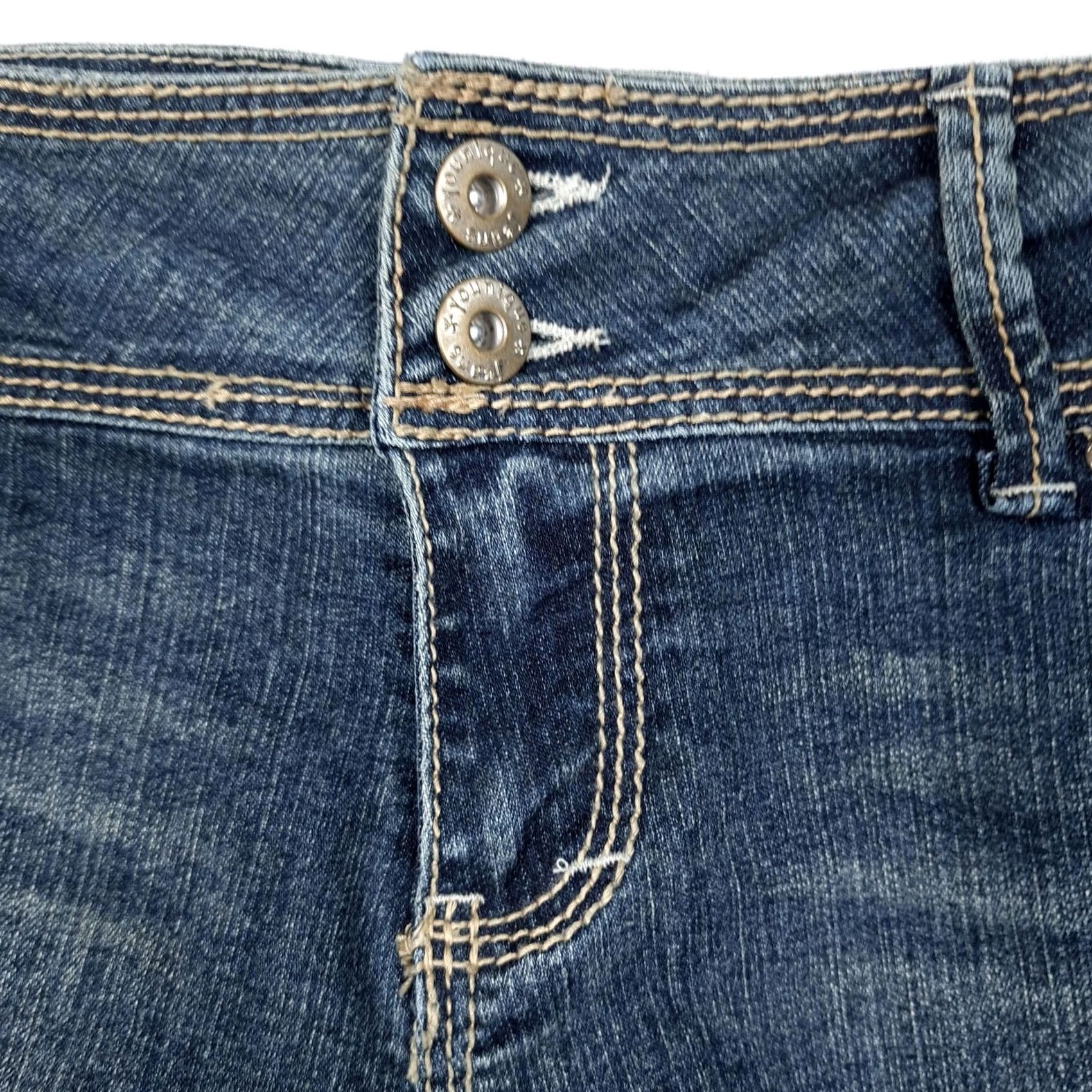 Denime Younique Shorts Jeans 5-Pocket Zip Fly Denim Stretch Blue Womens Juniors 13 Sommer Casual Boys Girls Mens Size 34" / US 12 / IT 48 - 5 Thumbnail