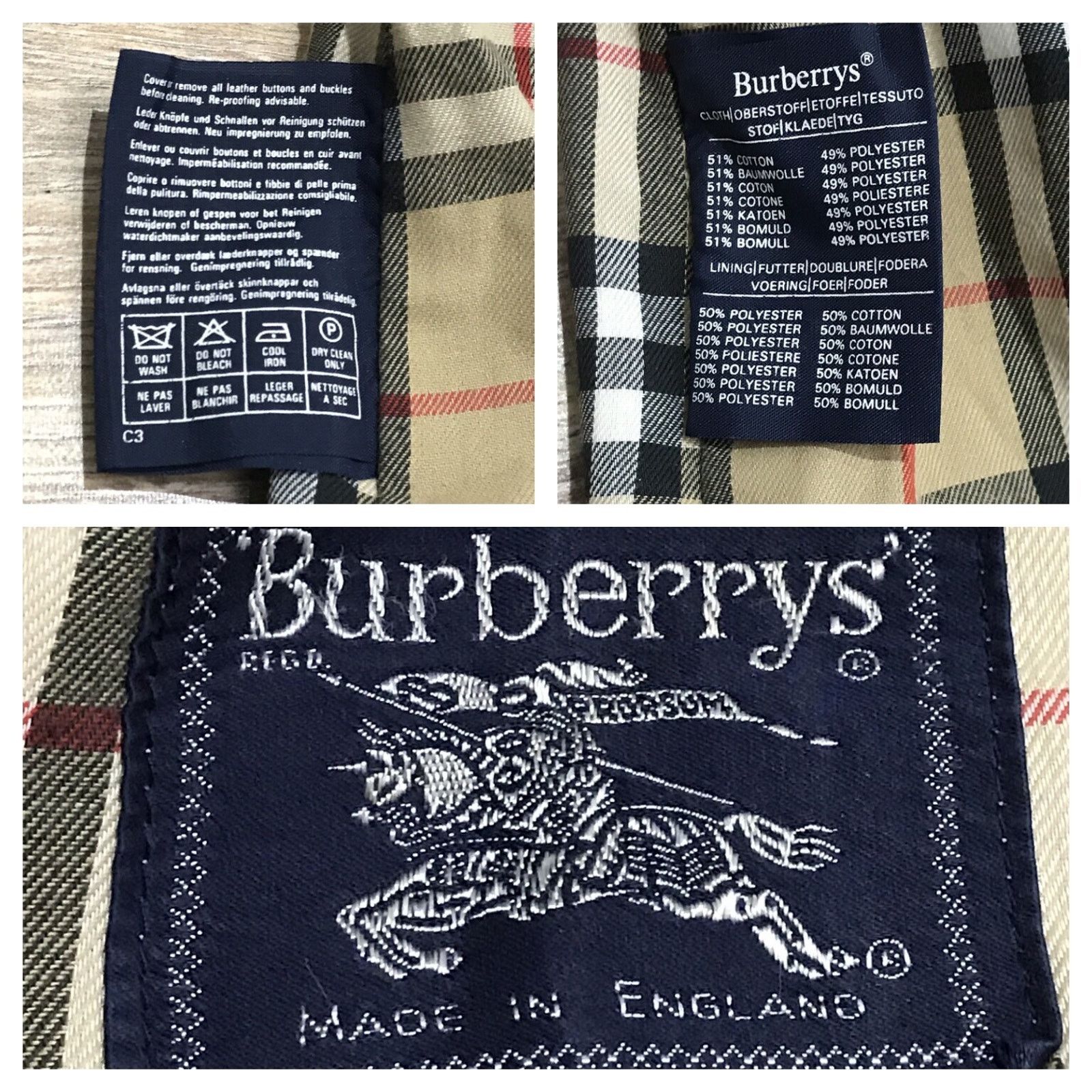 Burberry Burberry's Trench Coat Nova Check made in england BIEGE Size US L / EU 52-54 / 3 - 2 Thumbnail