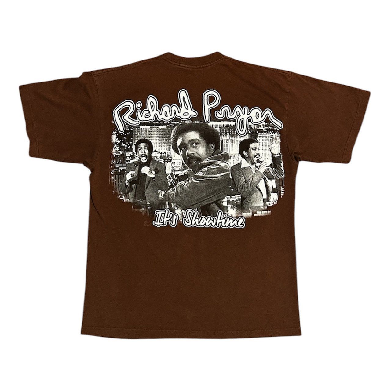 Vintage Vintage Richard Pryor Brown T-Shirt Size US XL / EU 56 / 4 - 2 Thumbnail