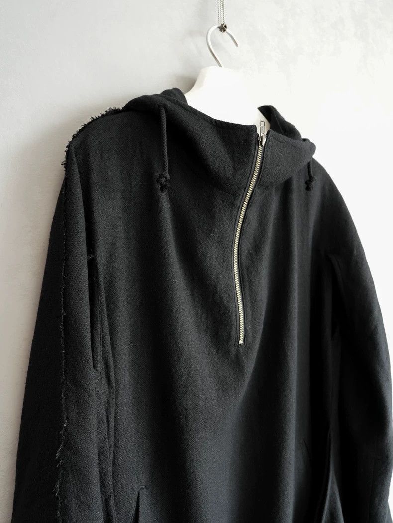 Yohji Yamamoto Yohji Yamamoto Yohji Yamamoto Black Hooded Coat Size US S / EU 44-46 / 1 - 6 Thumbnail