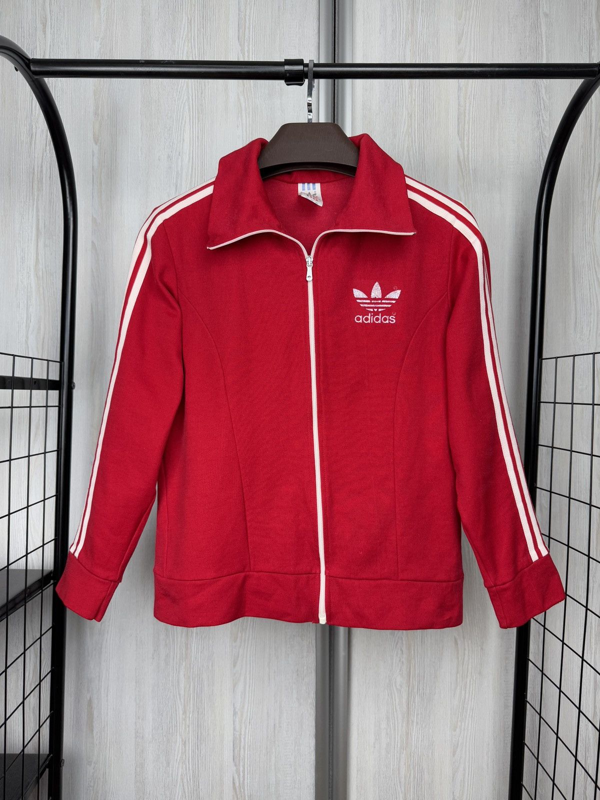 Adidas Adidas Originals Vintage 80s Red Track Suit Jacket Pants Size US XS / EU 42 / 0 - 4 Thumbnail