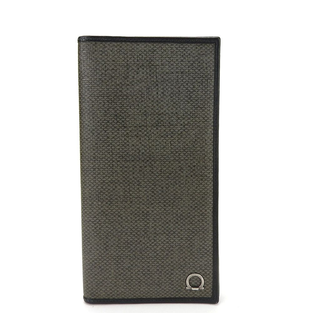 Salvatore Ferragamo Salvatore Ferragamo Gancini PVC Long Wallet Leather Long Wallet DUTY FREE for USA