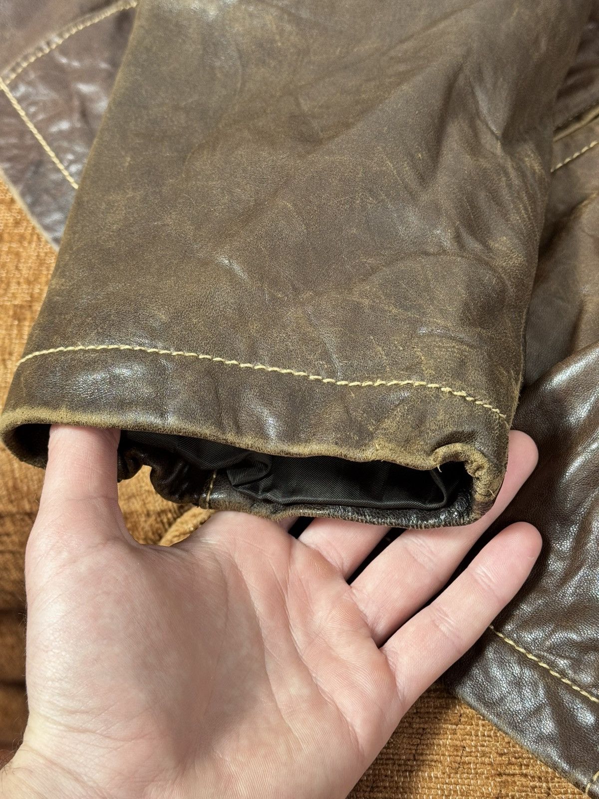 Guess Guess Leather Jacket Classic Style Brown color size XL Size US XL / EU 56 / 4 - 7 Thumbnail