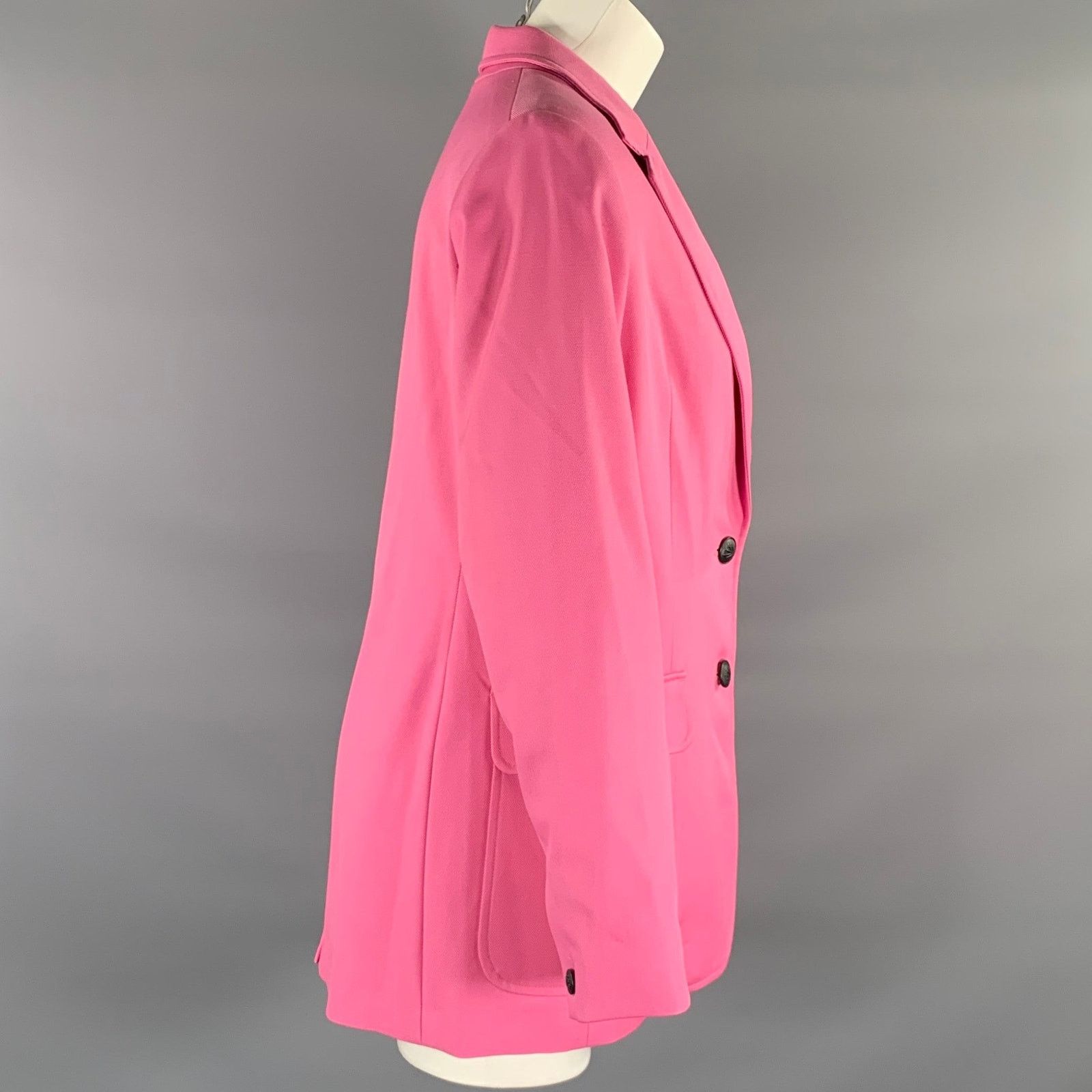 Rag & Bone RAG & BONE Size M Pink Wool Notch Lapel Jacket Size M / US 6-8 / IT 42-44 - 2 Thumbnail