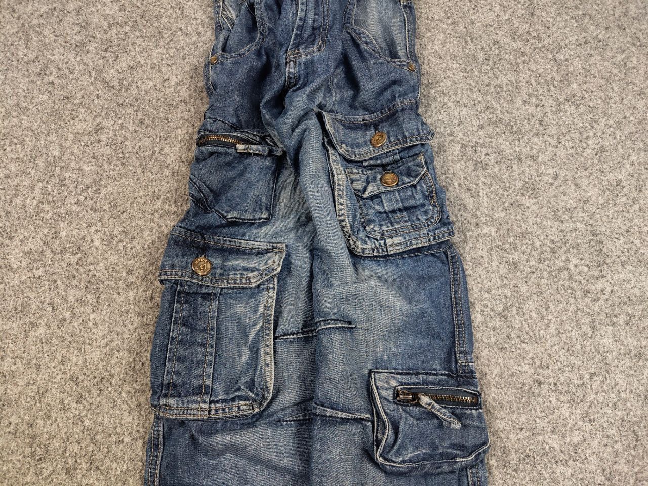 Japanese Brand Vintage Hysteric Glamour Junya Style Jet Lag Cargo Jeans 90s Size US 30 / EU 46 - 9 Thumbnail