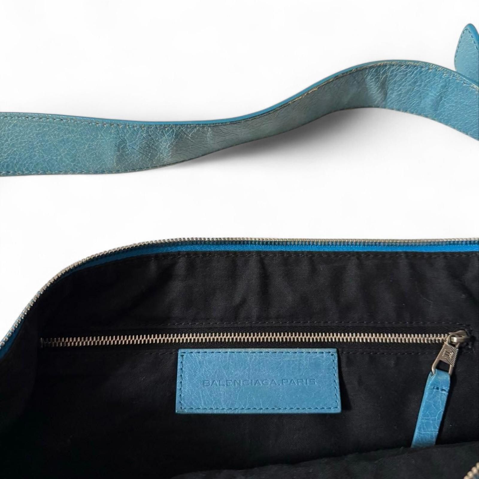 Balenciaga Balenciaga - Blue Leather Shoulder Bag Size ONE SIZE - 7 Thumbnail