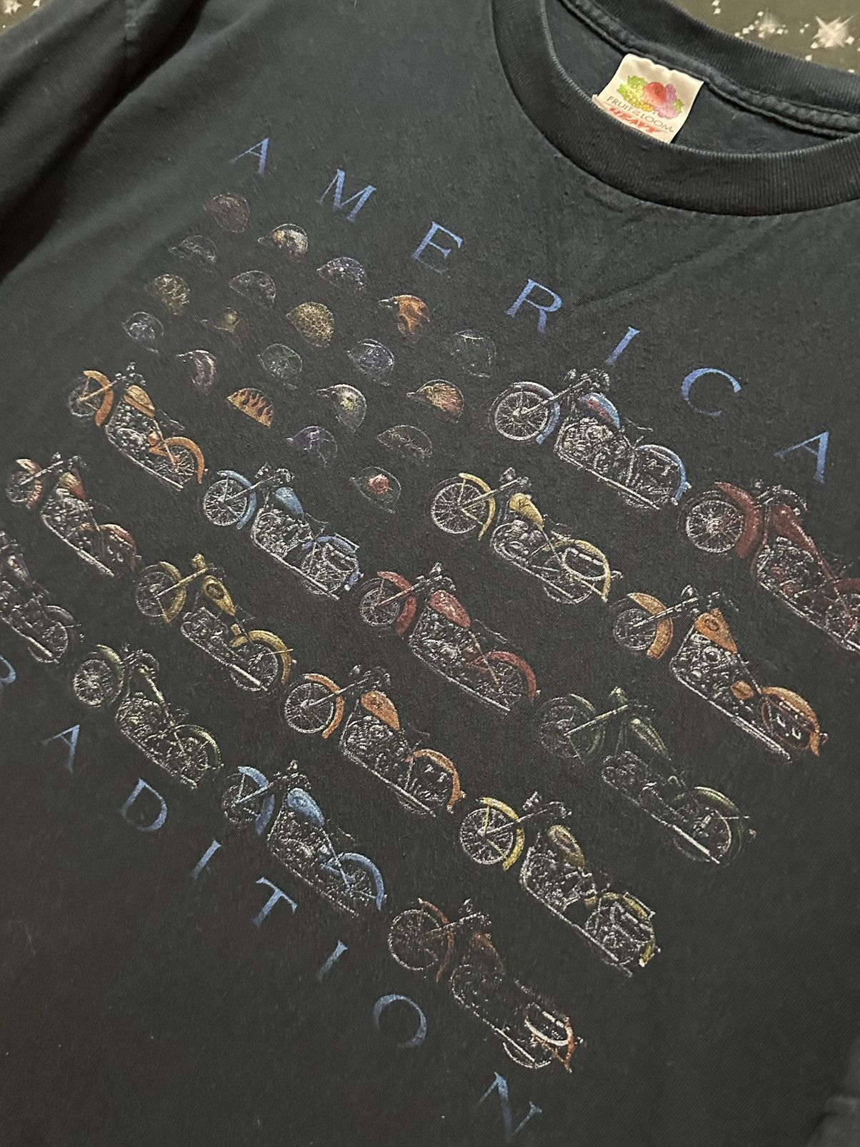 Fruit Of The Loom Motorcycle shirt Size US XL / EU 56 / 4 - 4 Thumbnail