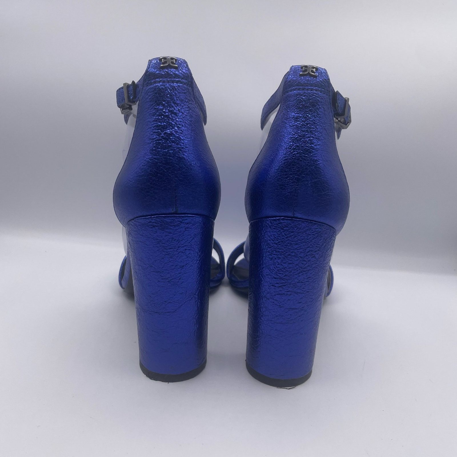 Sam Edelman Sam Edelman Yaro Metallic Blue Heels Pumps 10.5 Size US 10.5 / IT 40.5 - 5 Thumbnail