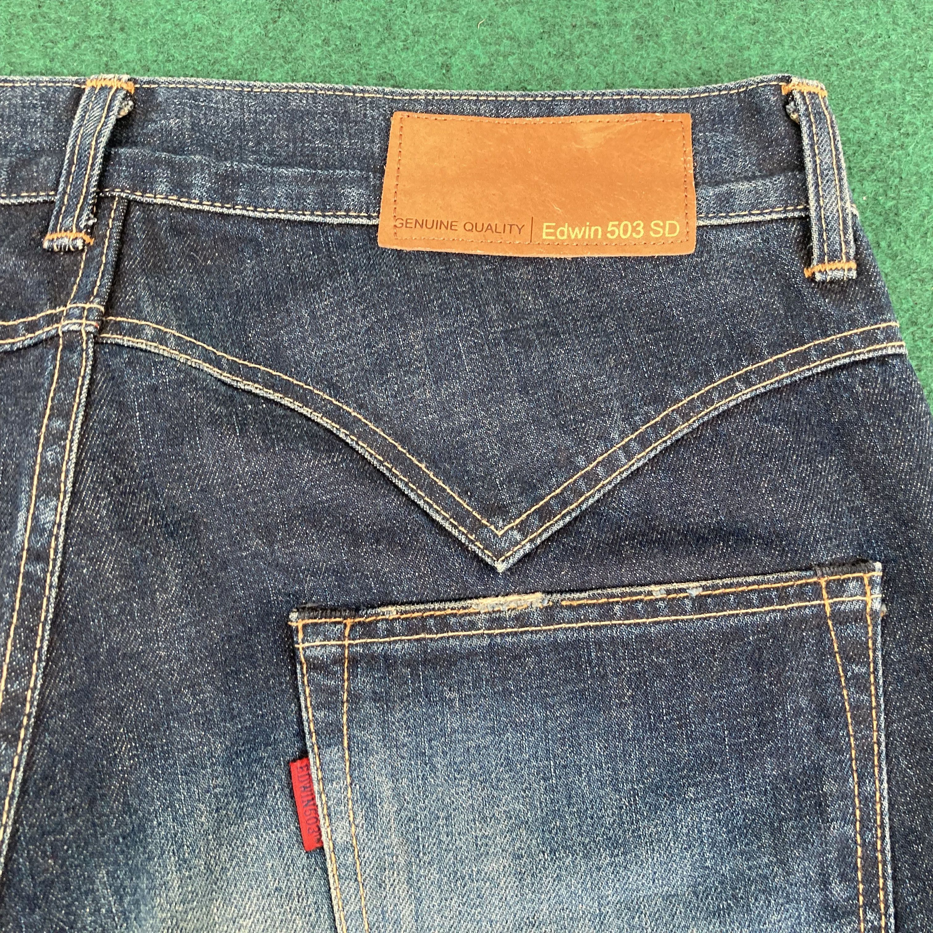 Edwin Vtg Edwin 503 SD Super Flare Denim Bootcut Jeans Size US 34 / EU 50 - 8 Thumbnail