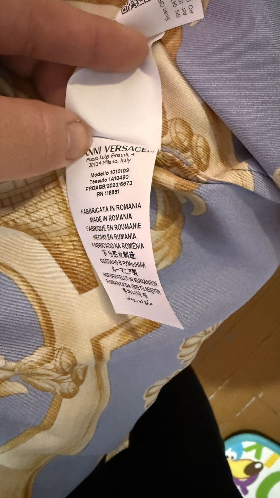 Versace Versace silk short sleeve shirt size L Size US L / EU 52-54 / 3 - 4 Thumbnail