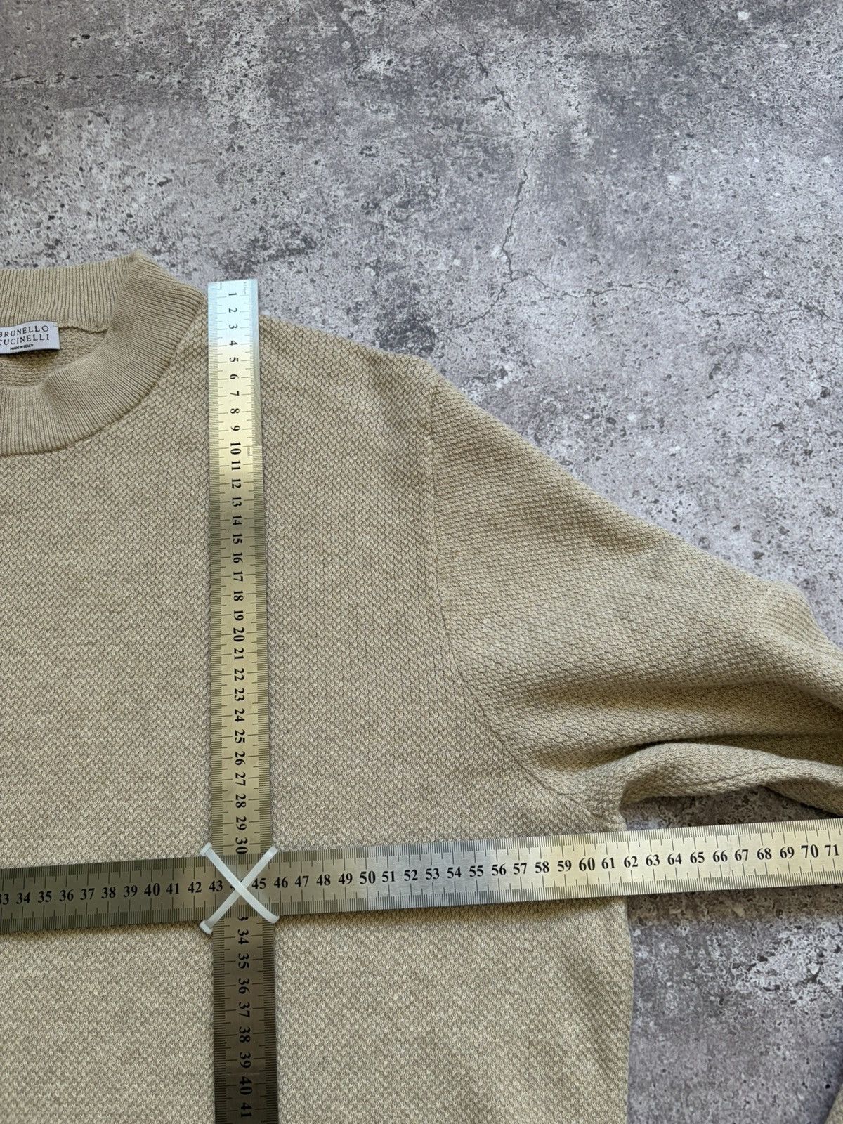 Brunello Cucinelli Brunello Cucinelli Beige Sweater Size US L / EU 52-54 / 3 - 10 Thumbnail