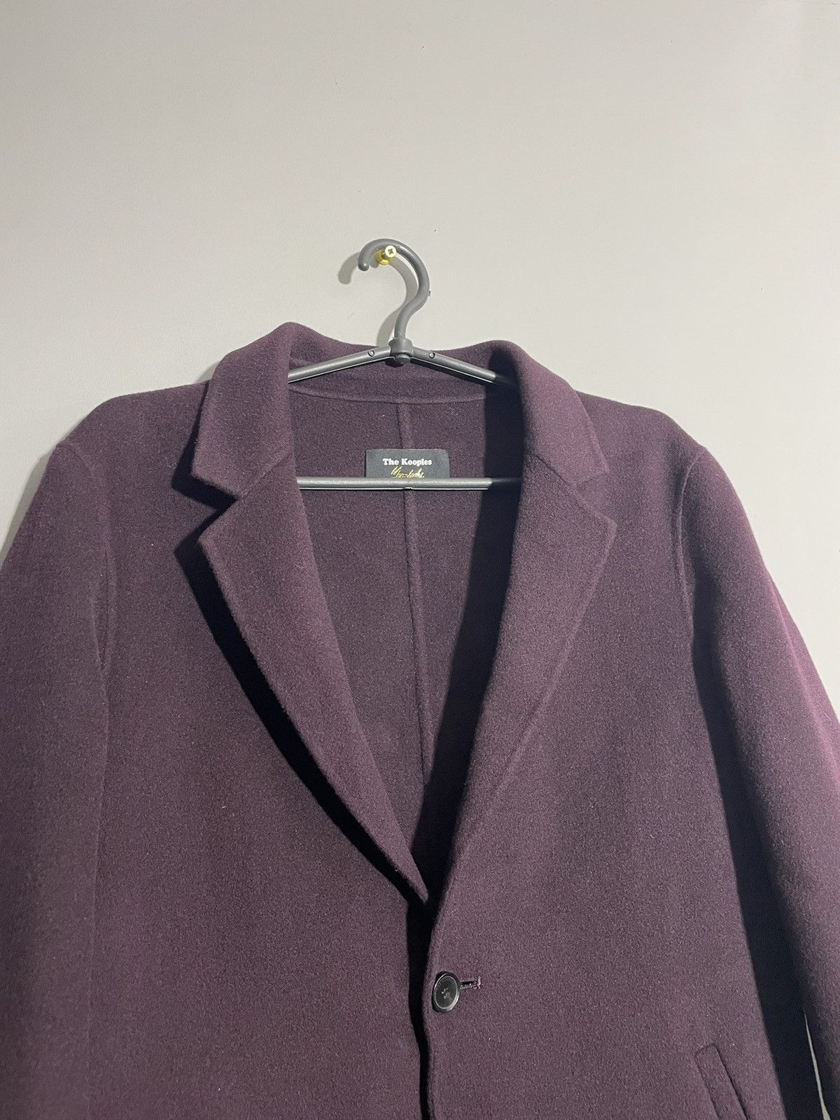 The Kooples The Kooples Burgundy Wool Coat Jacket size 44 Size M / US 6-8 / IT 42-44 - 4 Thumbnail