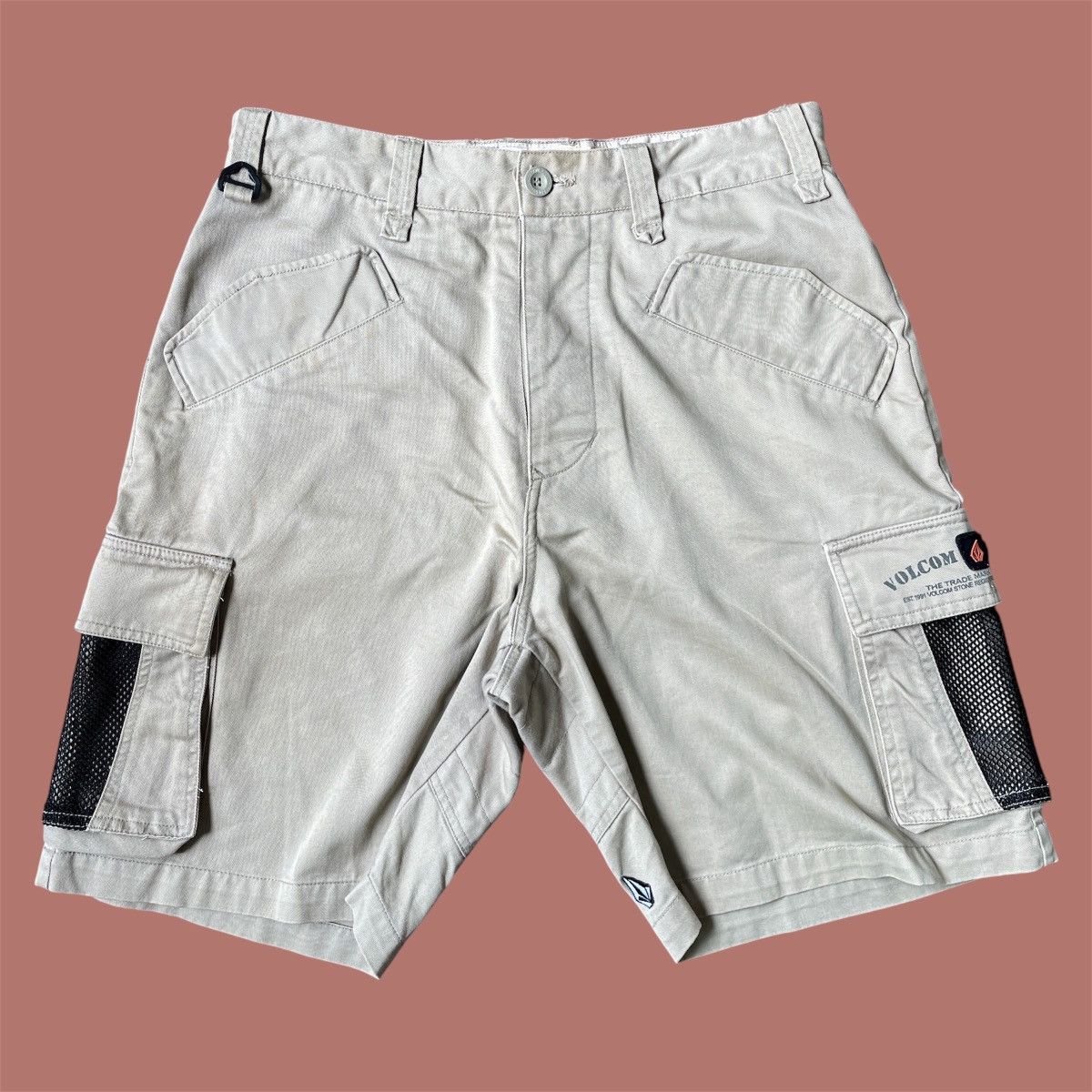 Vintage × Volcom Vintage 90’s Volcom Stone “Apocalypse Shorts” Jorts Cargo Size US 30 / EU 46 - 1 Thumbnail